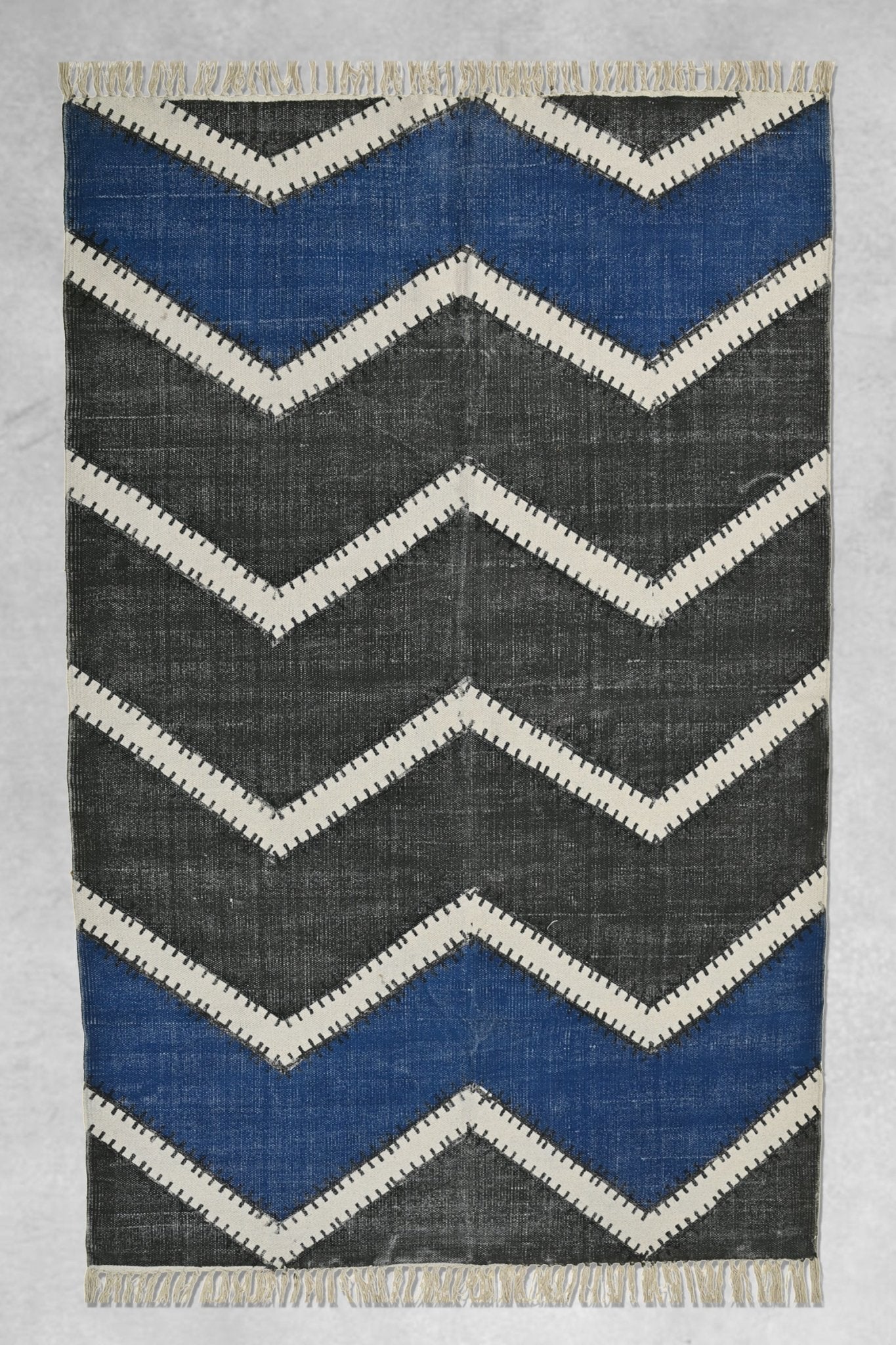 SELECTION - BLOCK PRINTED COTTON RUG - ART AVENUE