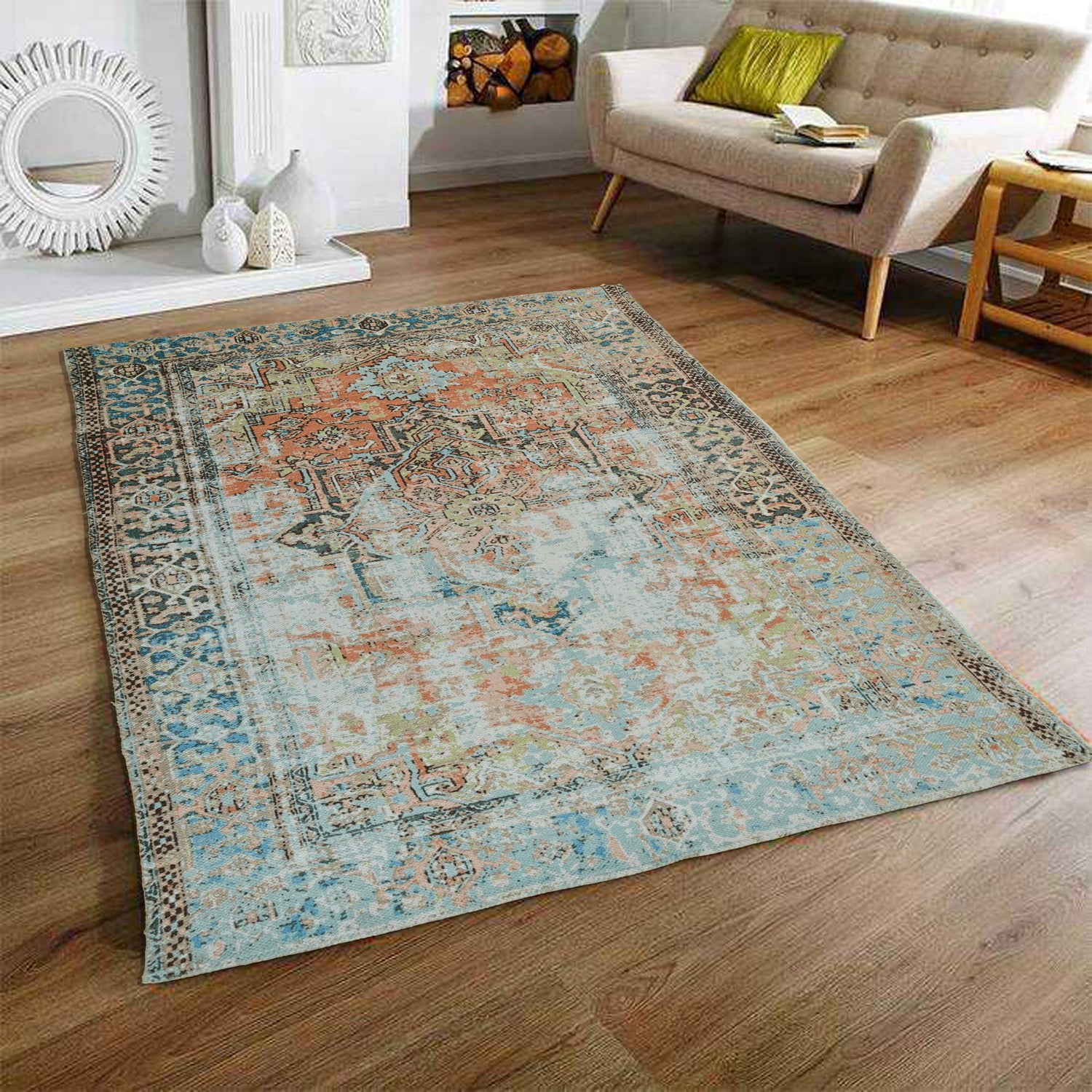 Stellar cotton rug pattern — Art Avenue Jaipur