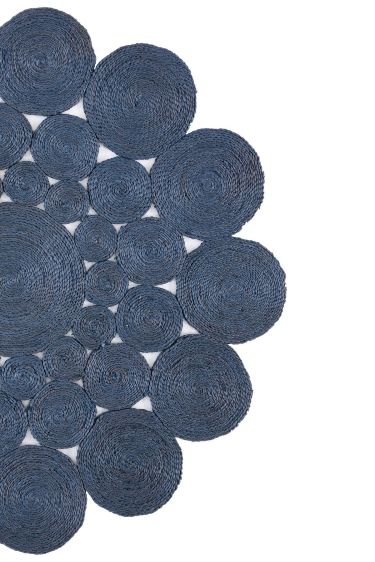 Tansy round jute rug room setting — Art Avenue India