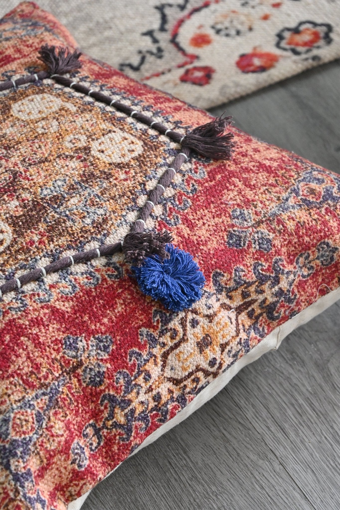 Detail of printed pattern on square cushion cover — Art Avenue