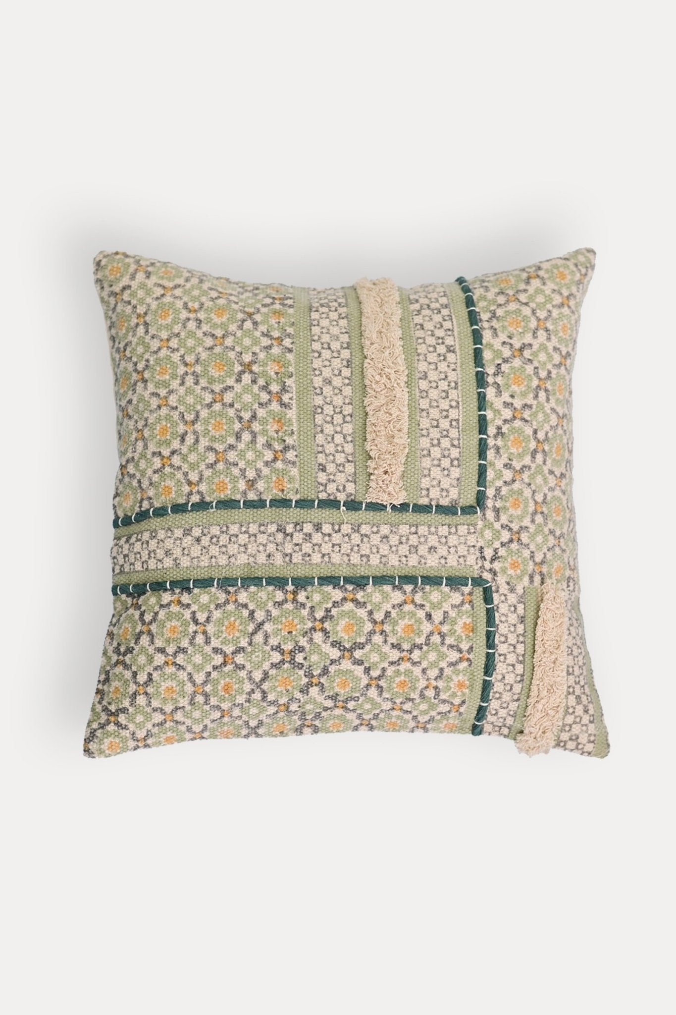 TURTLE - SQUARE CUSHION COVER - GREEN - ART AVENUE