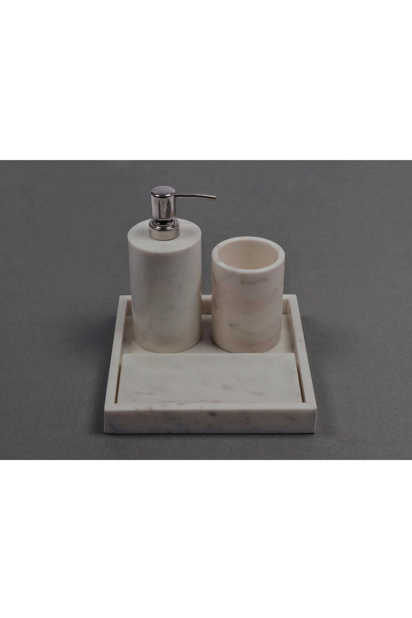 VARIANT - MARBLE BATHROOM SET - WHITE - ART AVENUE