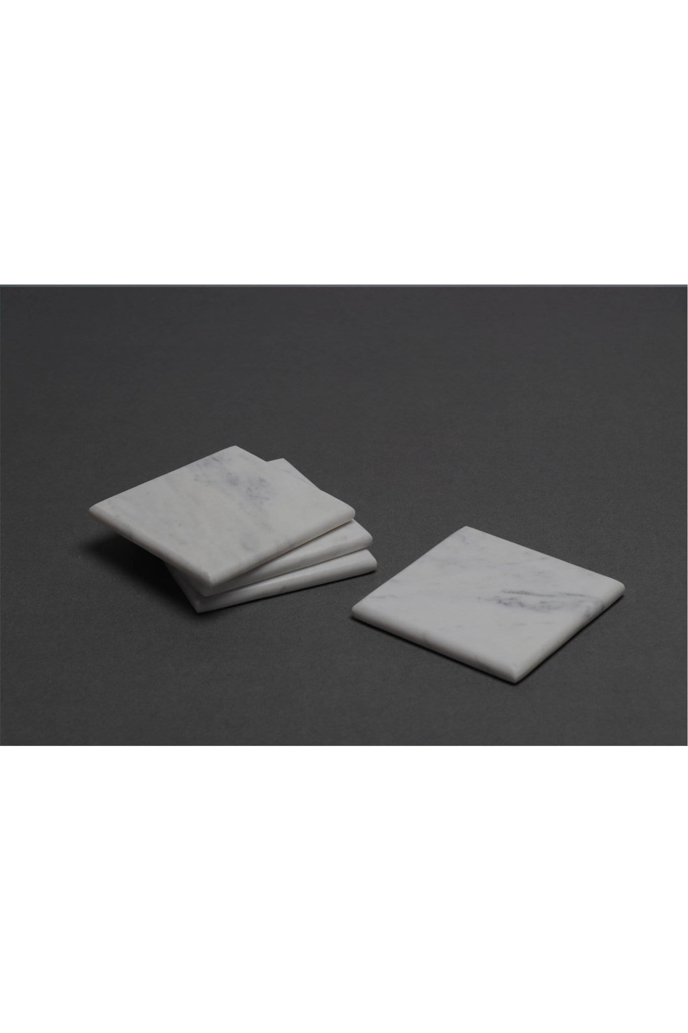 VARY - MARBLE COASTERS - WHITE - ART AVENUE