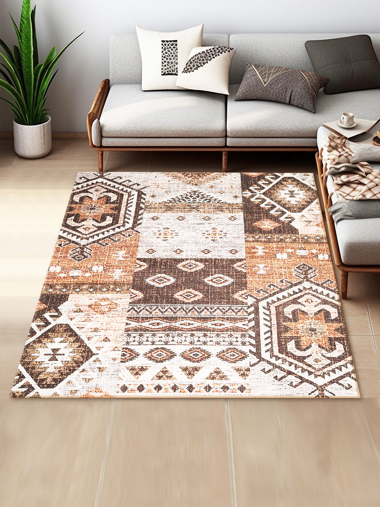 Troilus Digital-Printed Cotton Rug