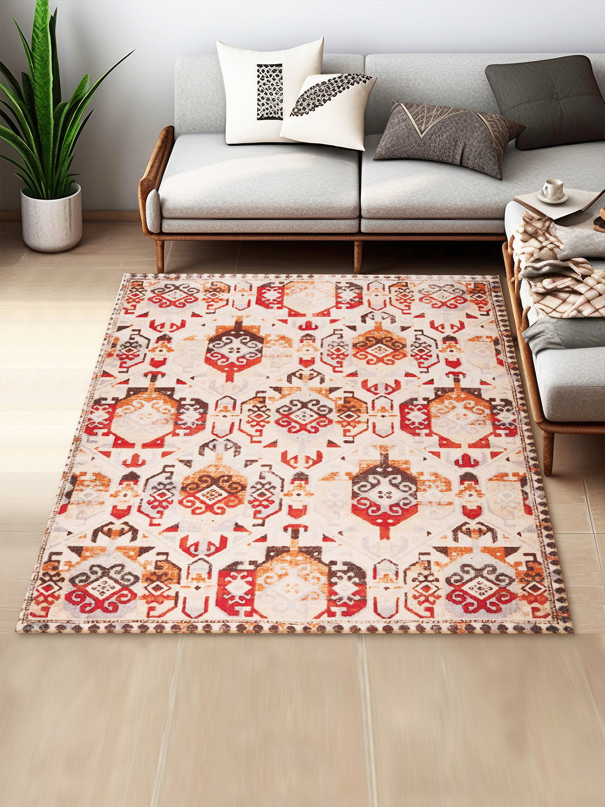 Kitsono Digital-Printed Cotton Rug