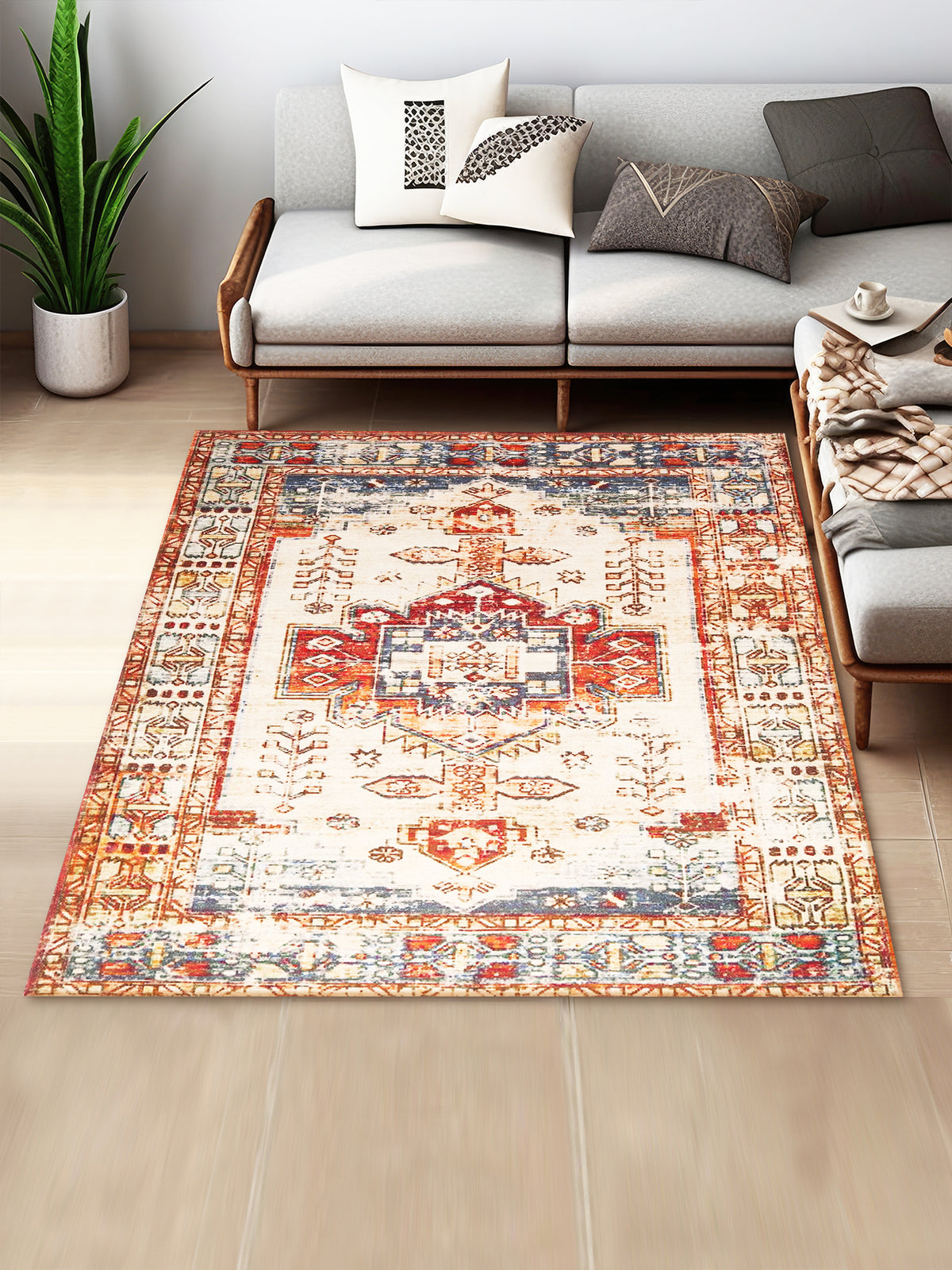 Meswak Digital-Printed Cotton Rug