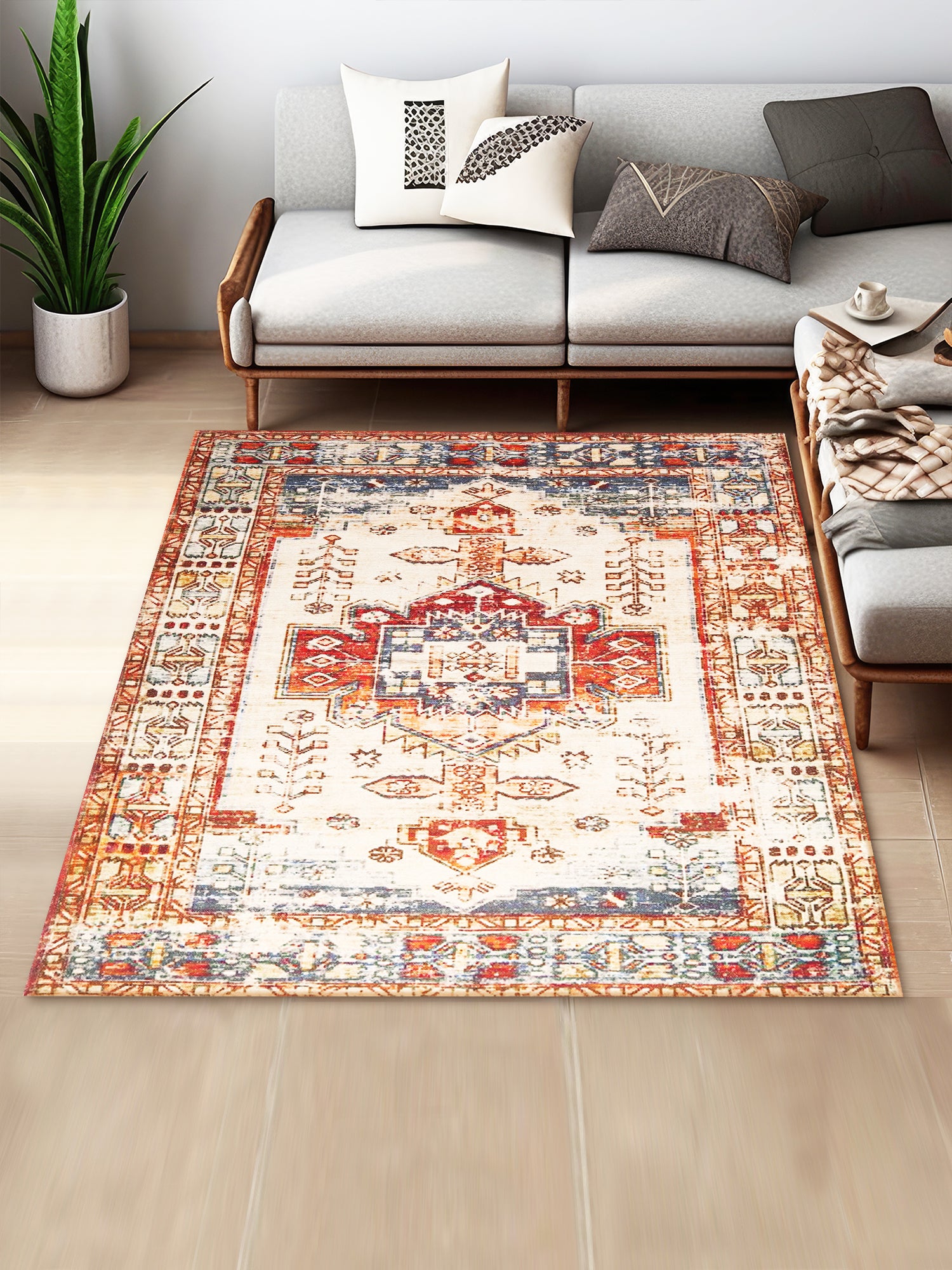 Meswak Digital-Printed Cotton Rug