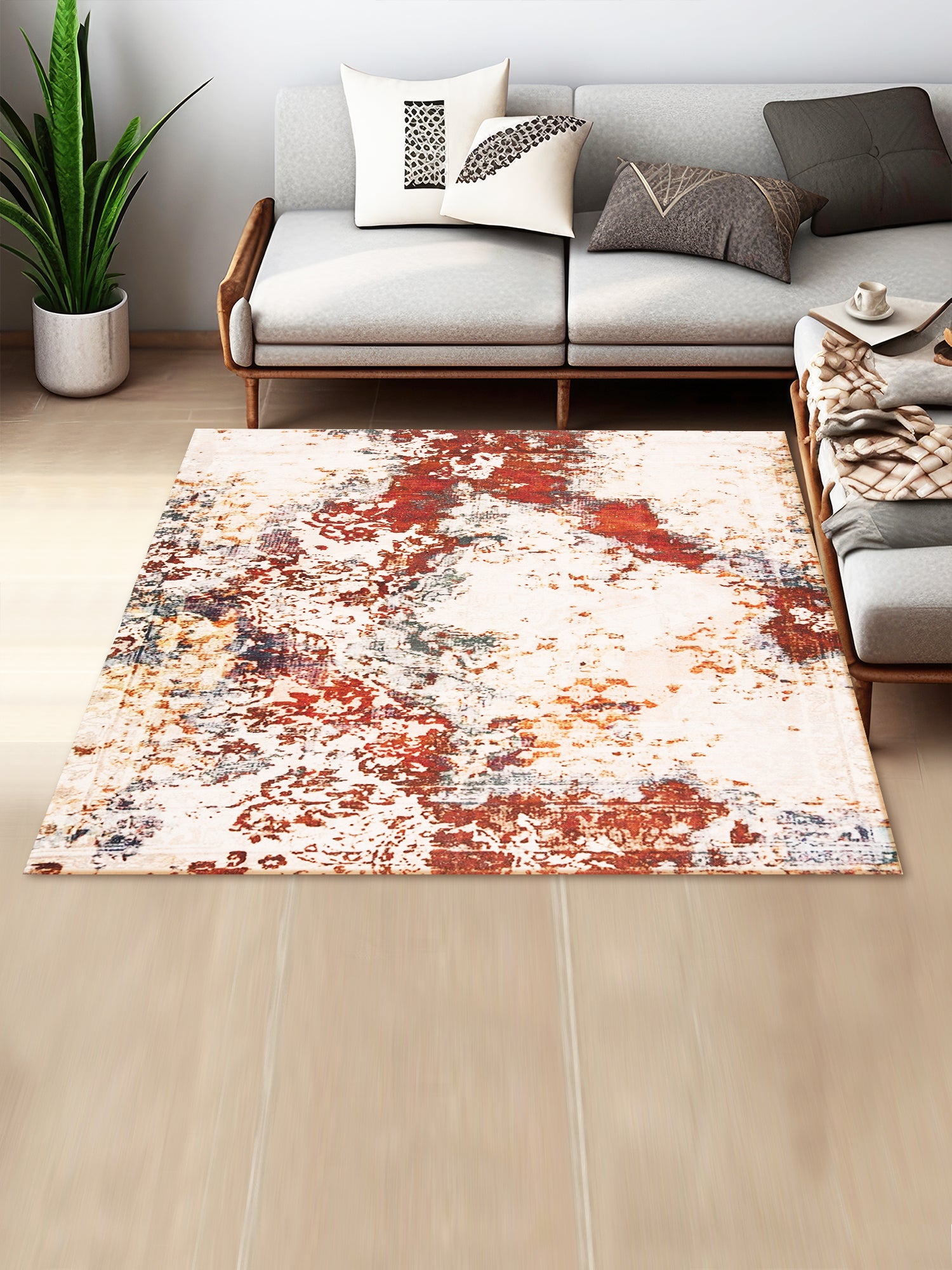 Kimuri Digital-Printed Cotton Rug