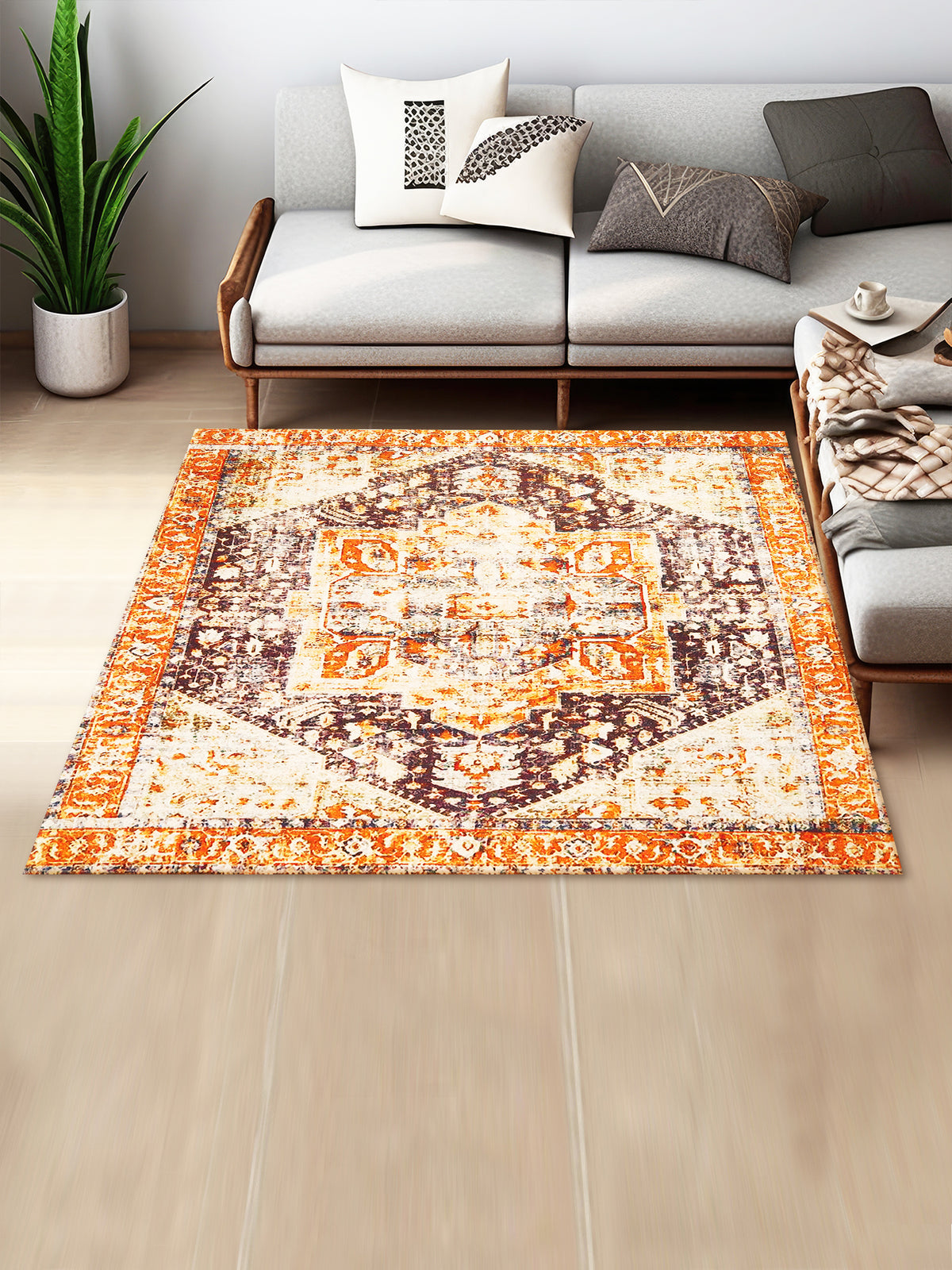 Kizuya Digital-Printed Cotton Rug