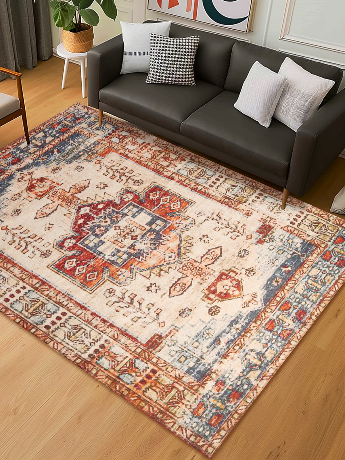 Meswak Digital-Printed Cotton Rug