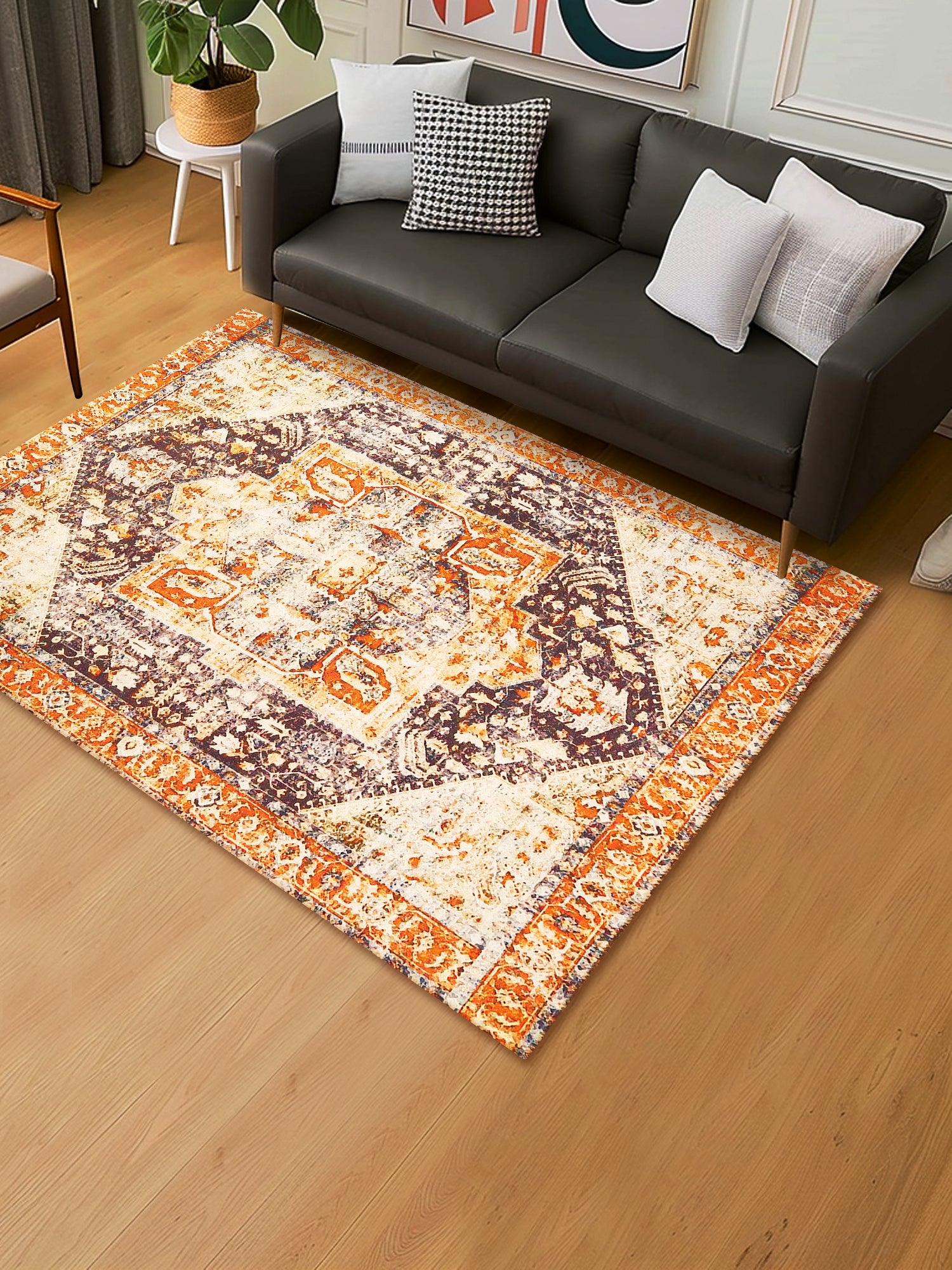 Kizuya Digital-Printed Cotton Rug