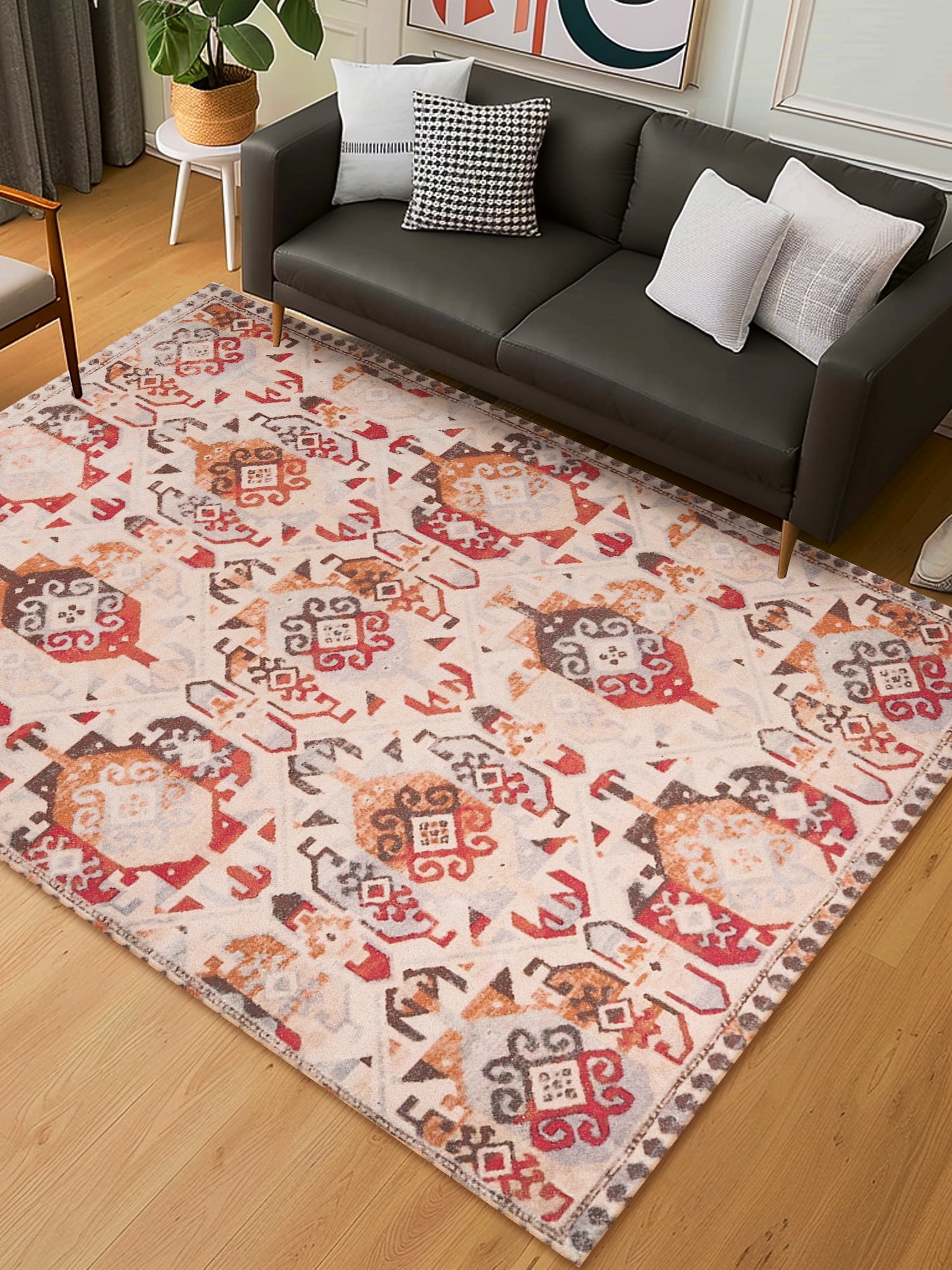 Kitsono Digital-Printed Cotton Rug