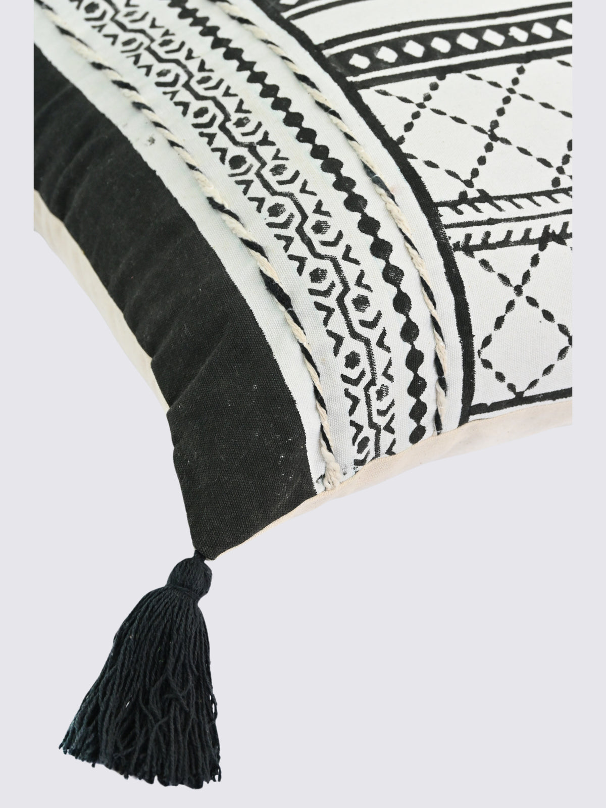 Ravya Block-Printed Square Cushion Cover