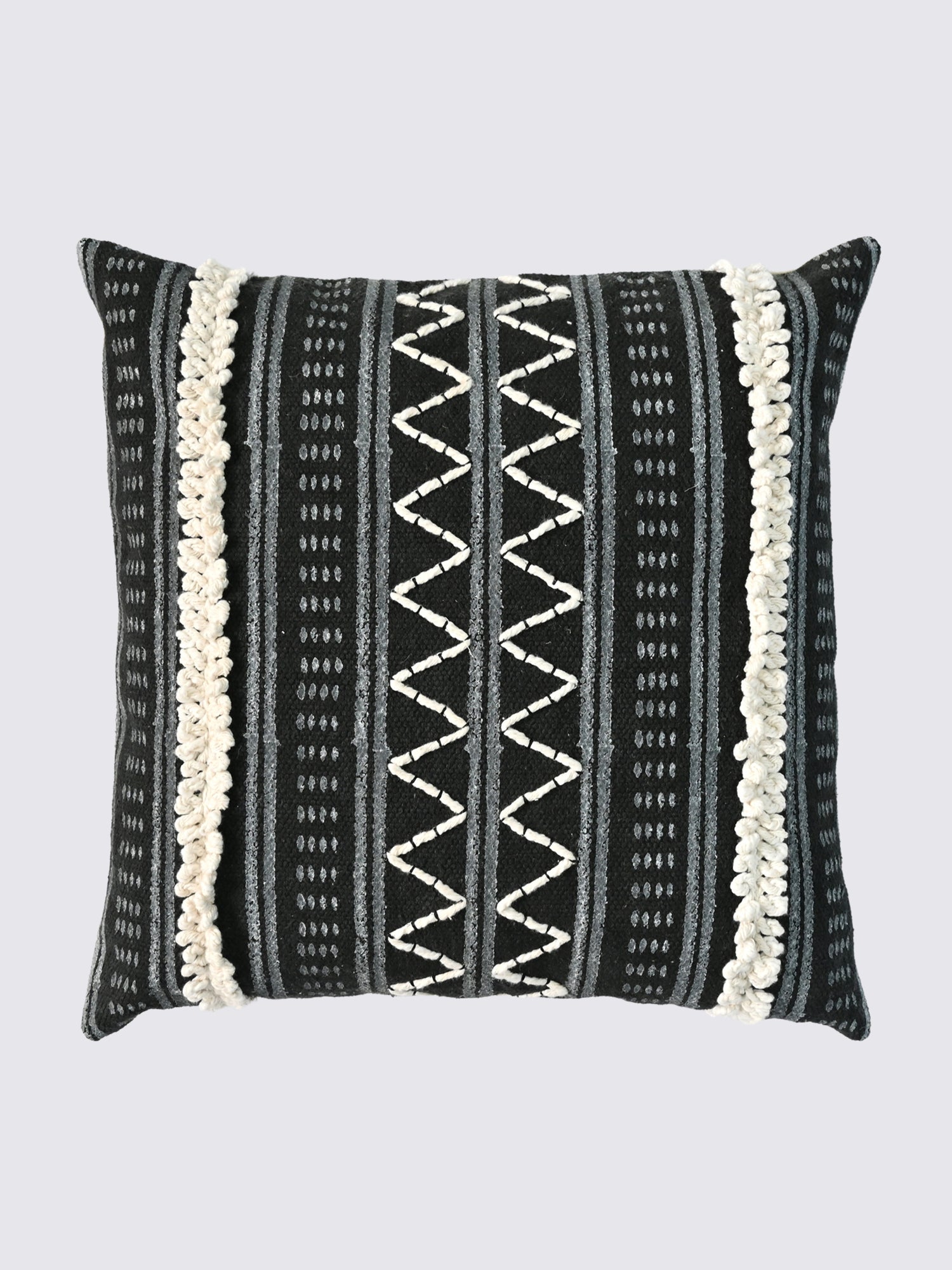 Vantique Block-Printed Square Cushion Cover