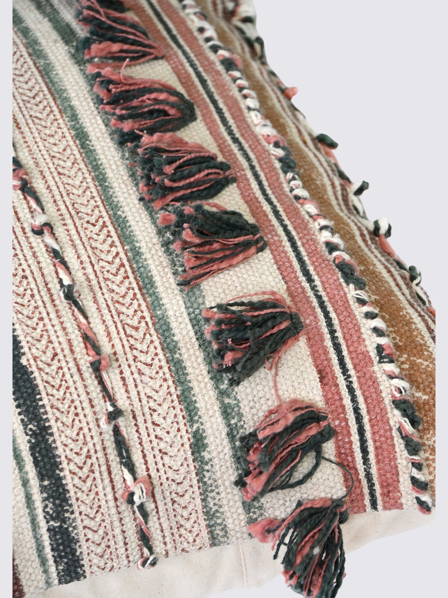 Vayari Block-Printed Square Cushion Cover