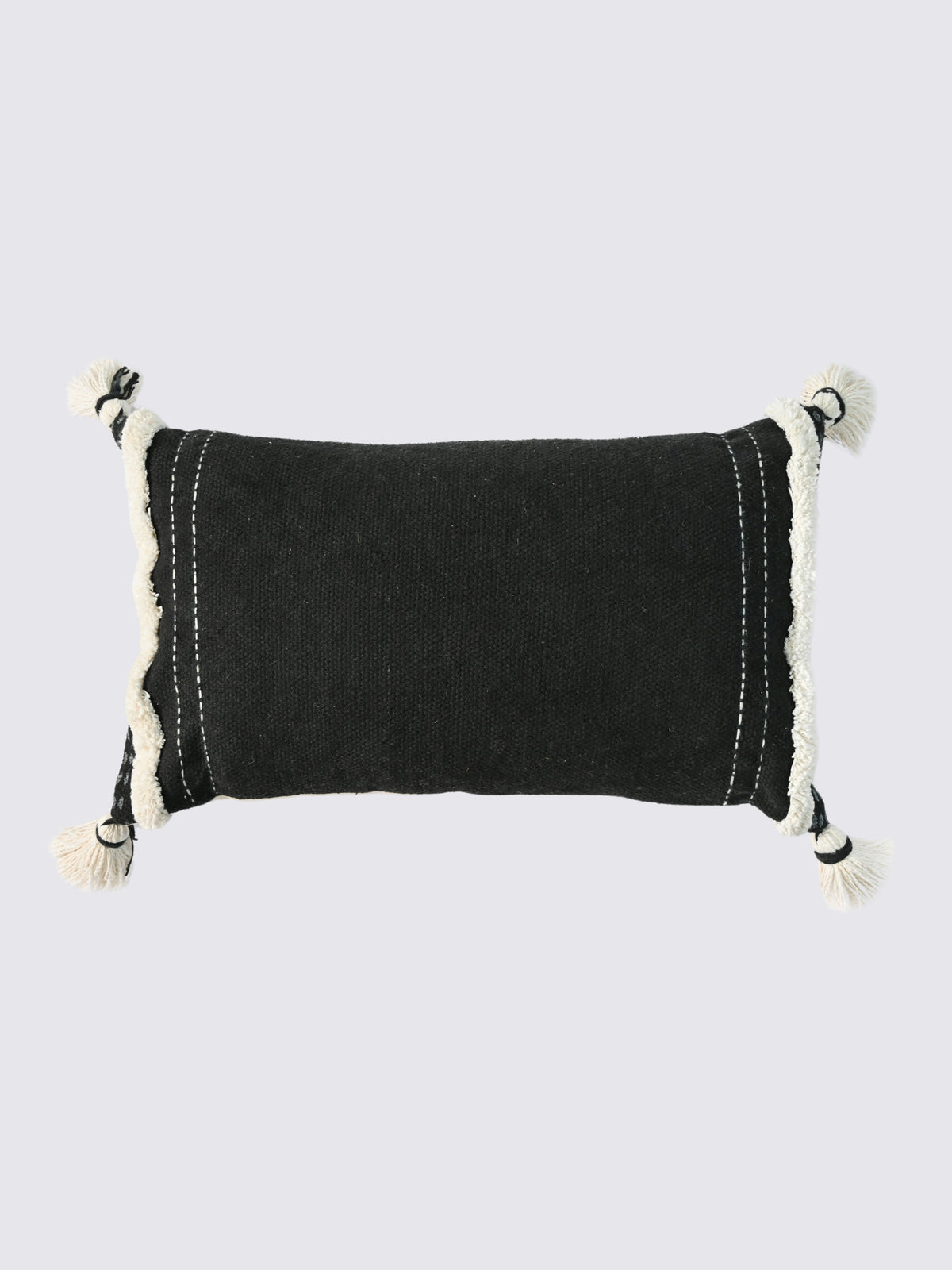 Duskera Hand-Embroidered Lumbar Cushion Cover