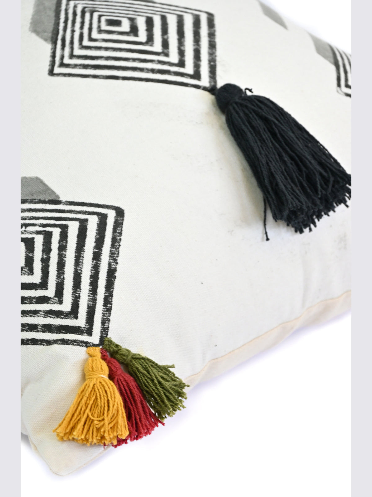 Kiva Block-Printed Square Cushion Cover