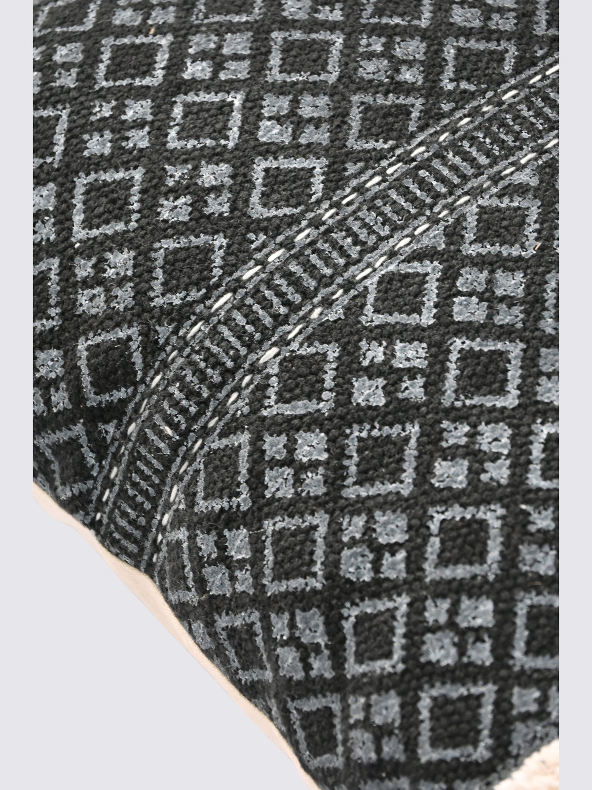 Ravene Block-Printed Square Cushion Cover