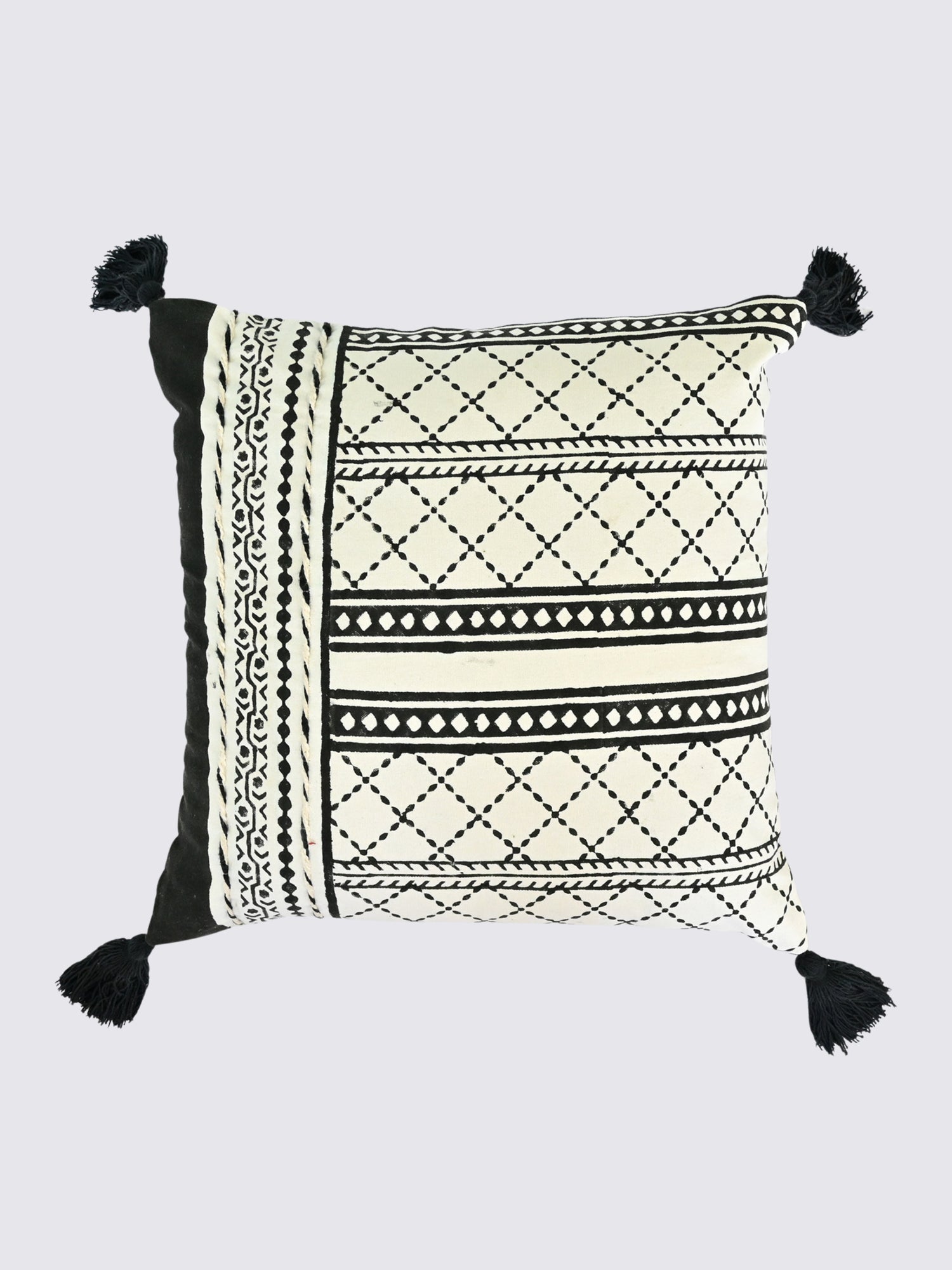 Ravya Block-Printed Square Cushion Cover