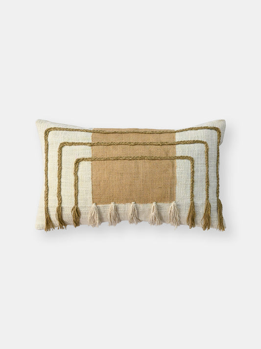 Burl Handwoven Lumbar Cushion Cover