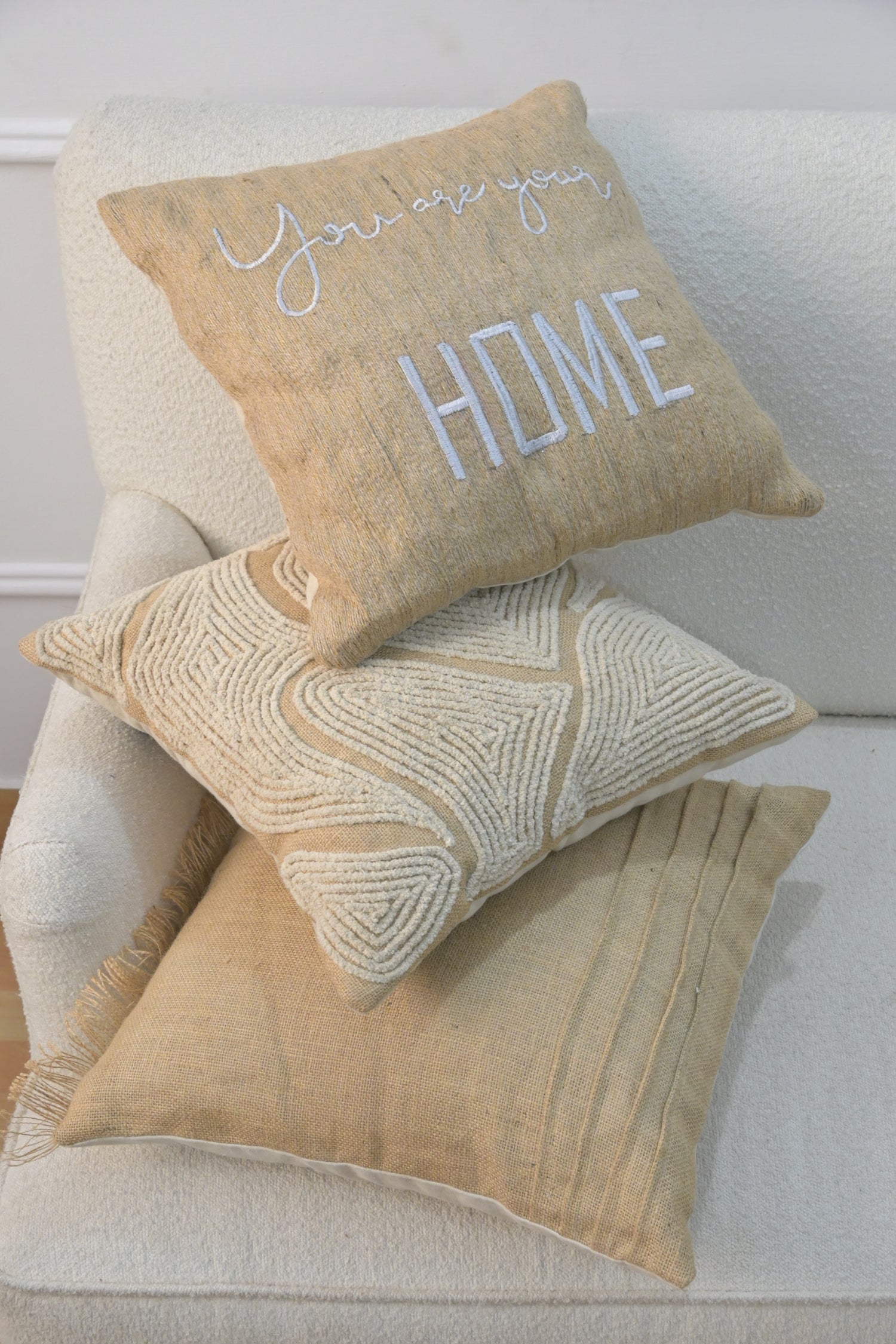 Home Handwoven Square Cushion Cover