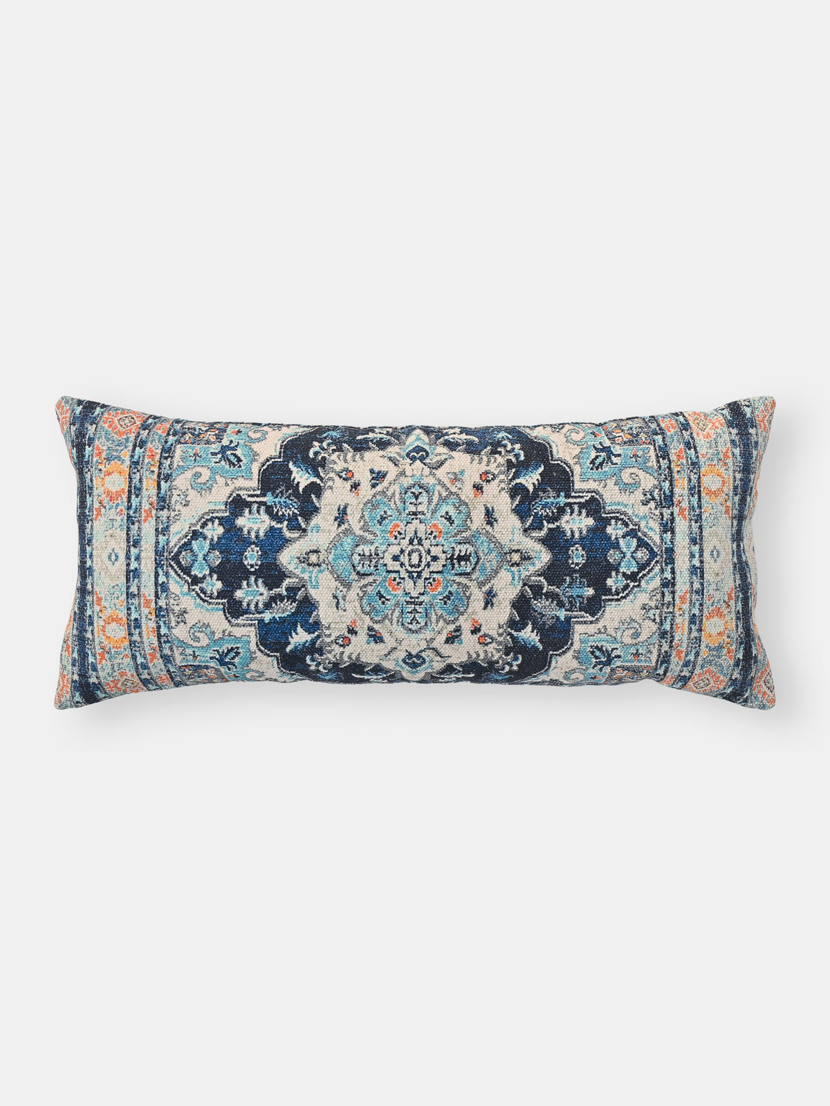 Persian Poem Printed Lumbar Cushion Cover