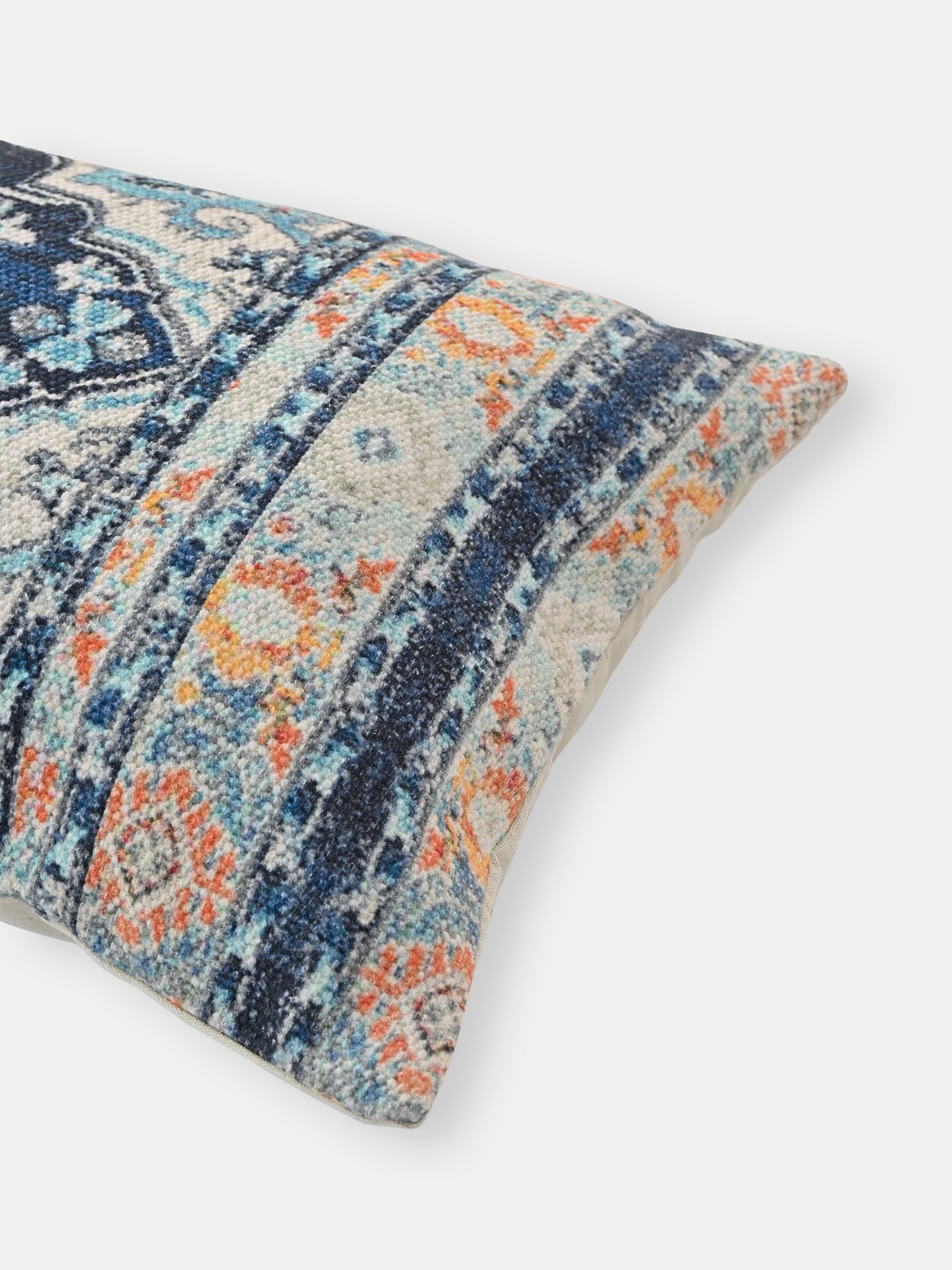 Persian Poem Printed Lumbar Cushion Cover