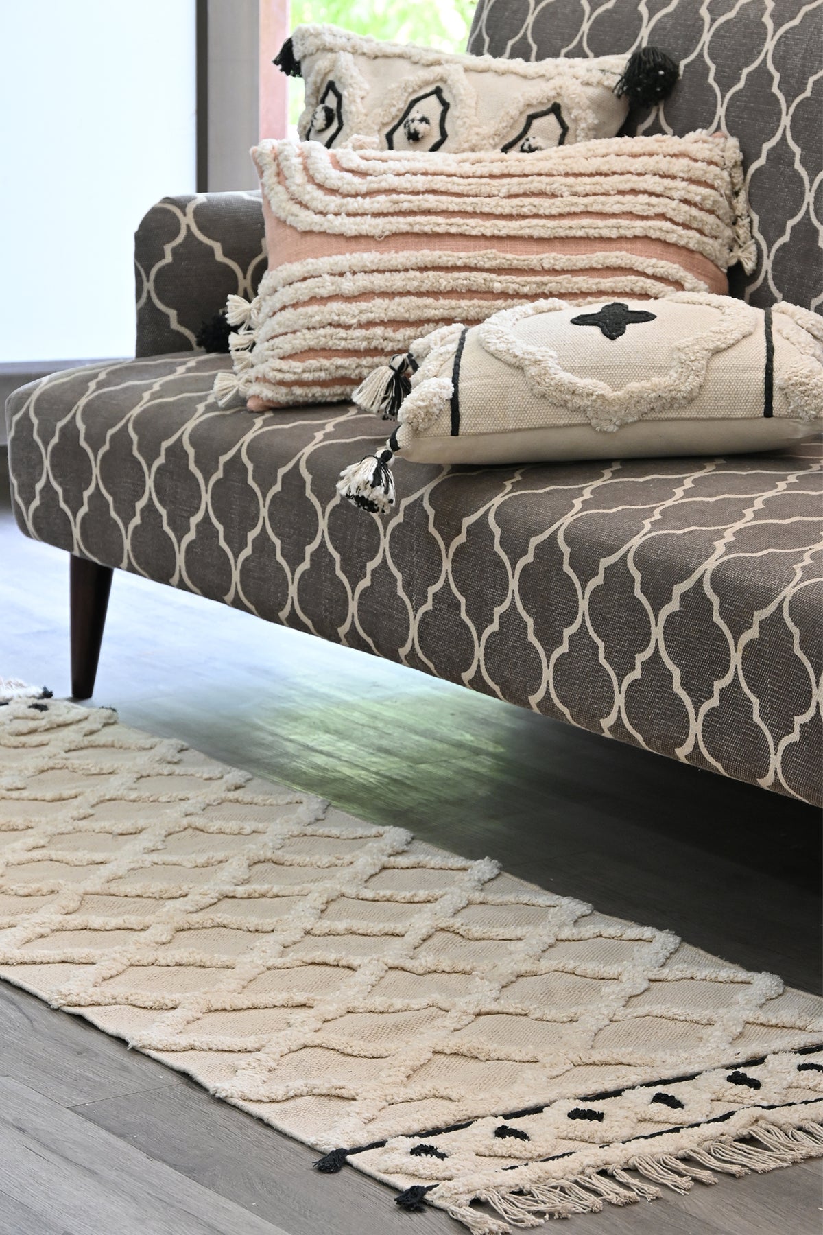 Lumeya Embroidered Lumbar Cushion Cover