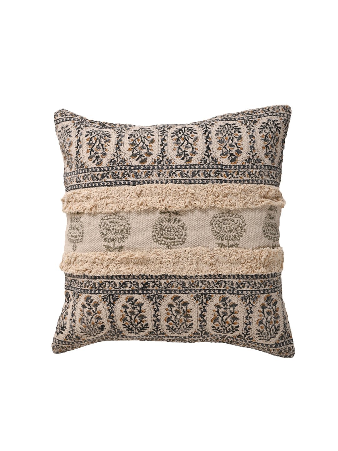 KETAK - COTTON PRINTED SQUARE CUSHION COVER - ART AVENUE