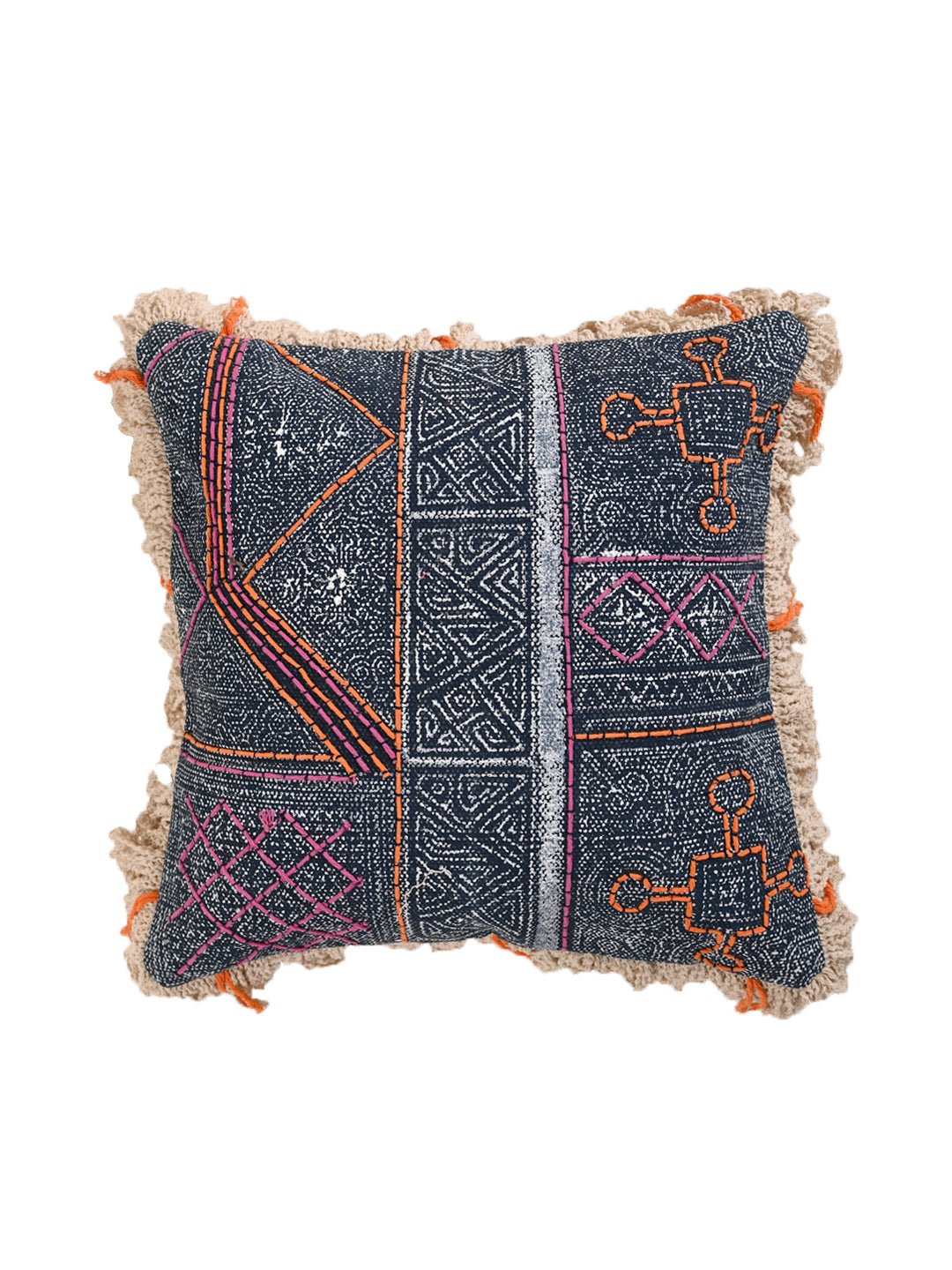 SAM - COTTON PRINTED SQUARE CUSHION COVER - ART AVENUE
