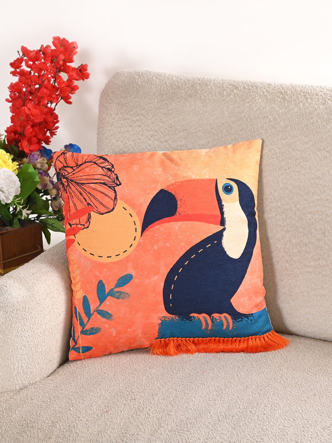 VALLI - PRINTED SQUARE CUSHION COVER - ART AVENUE