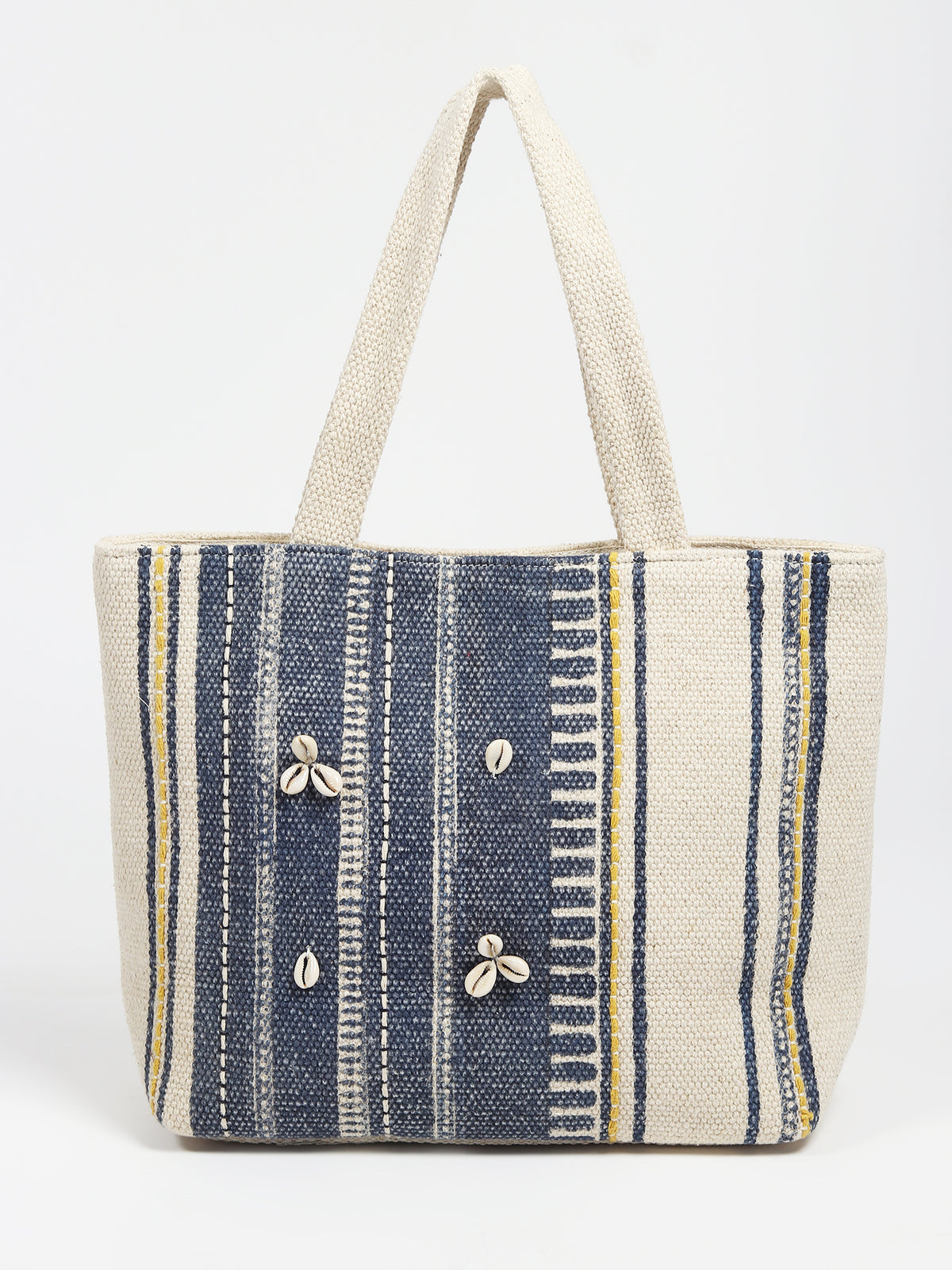 Keem block-printed cotton tote bag — Art Avenue