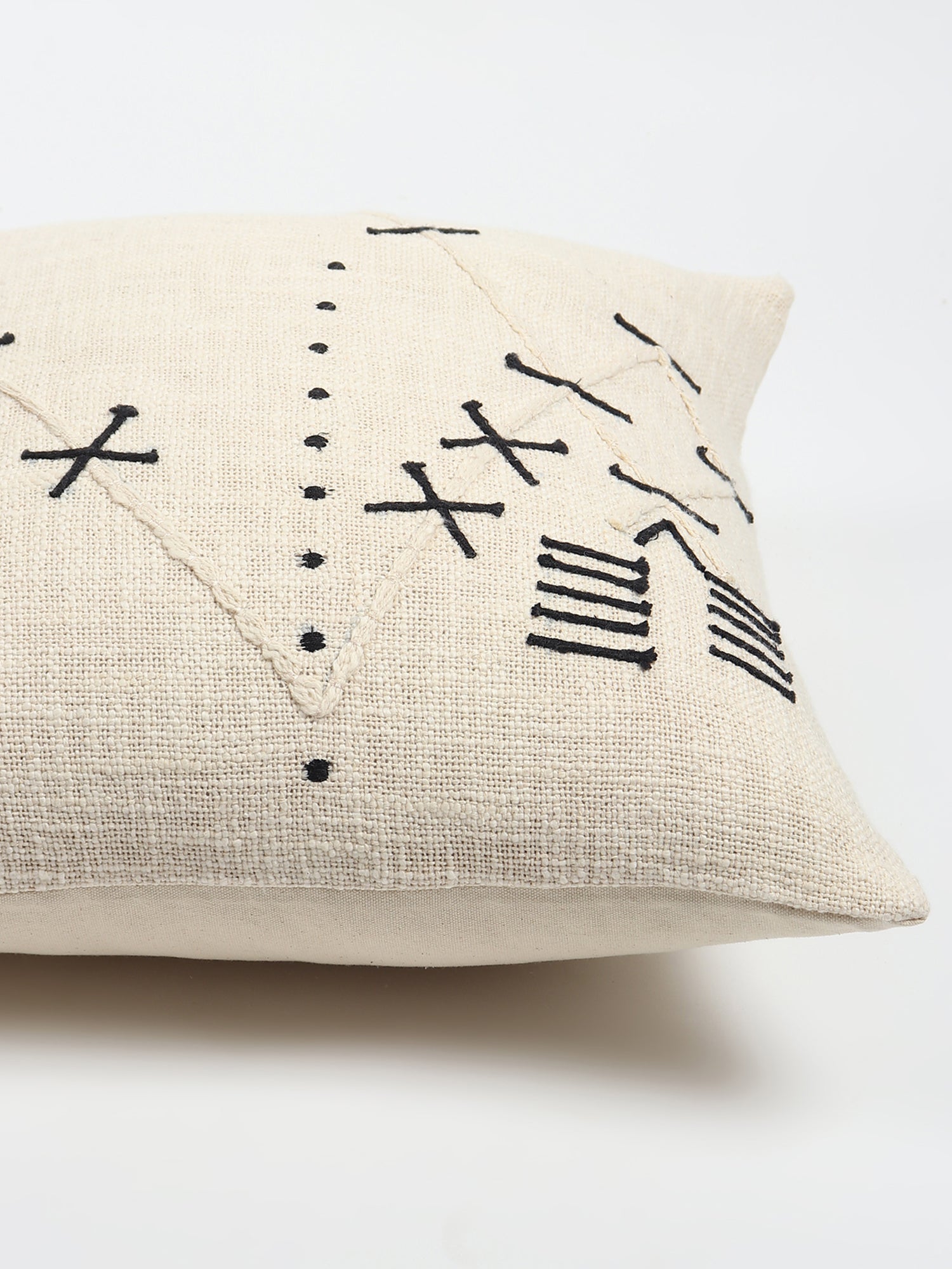 Alcippe Hand-Embroidered Square Cushion Cover