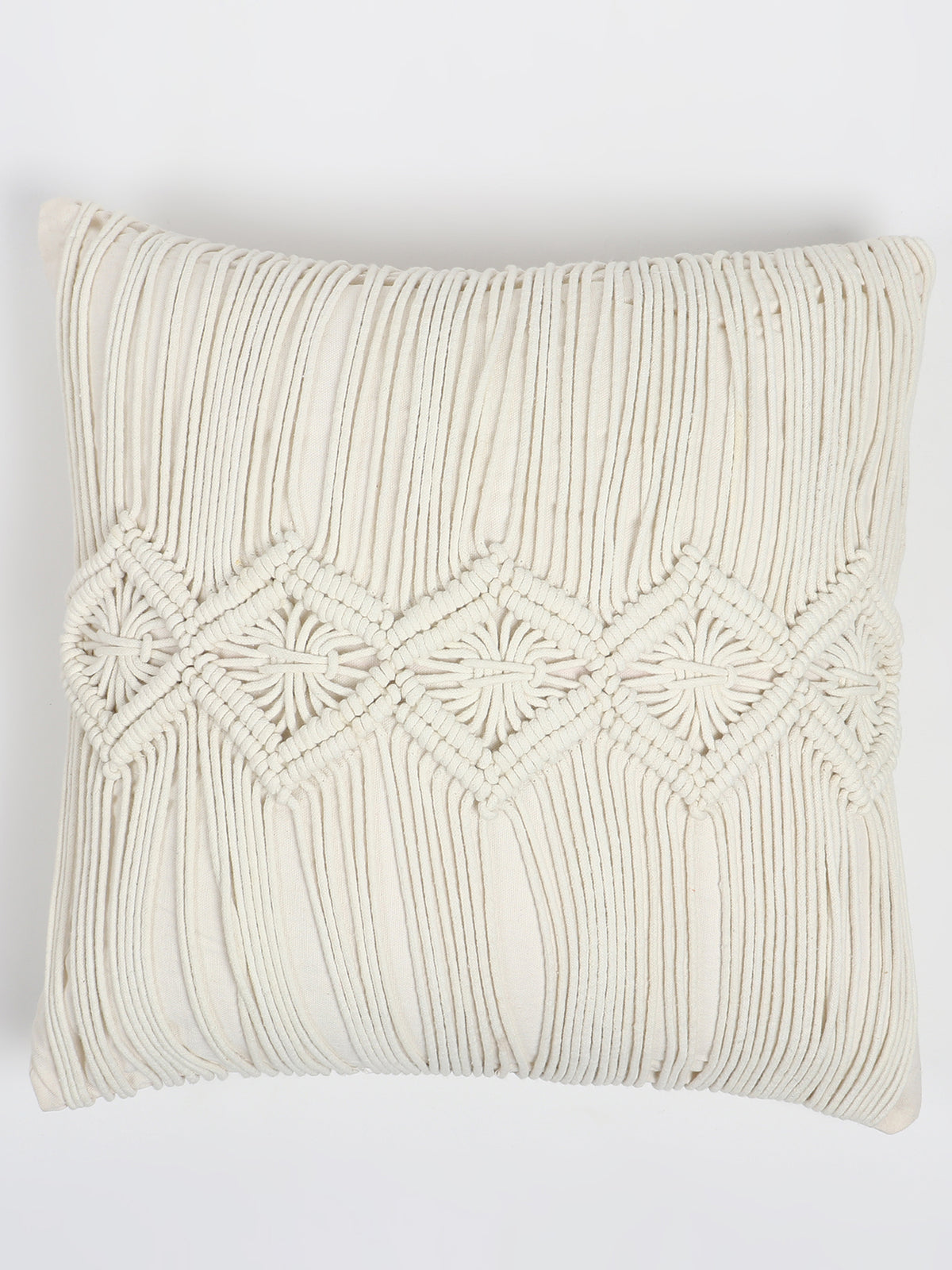 Amun Macramé Square Cushion Cover