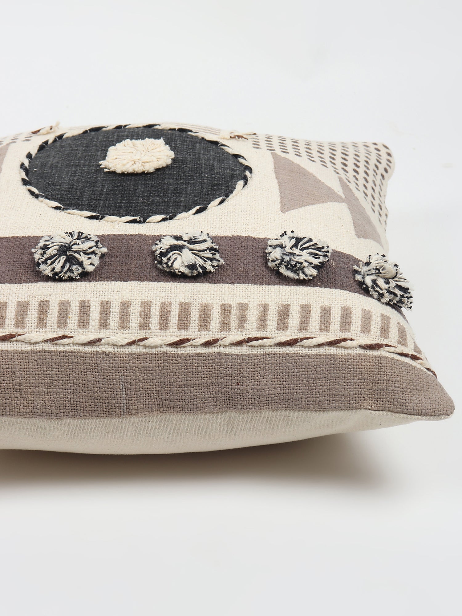 Balder Embroidered Square Cushion Cover