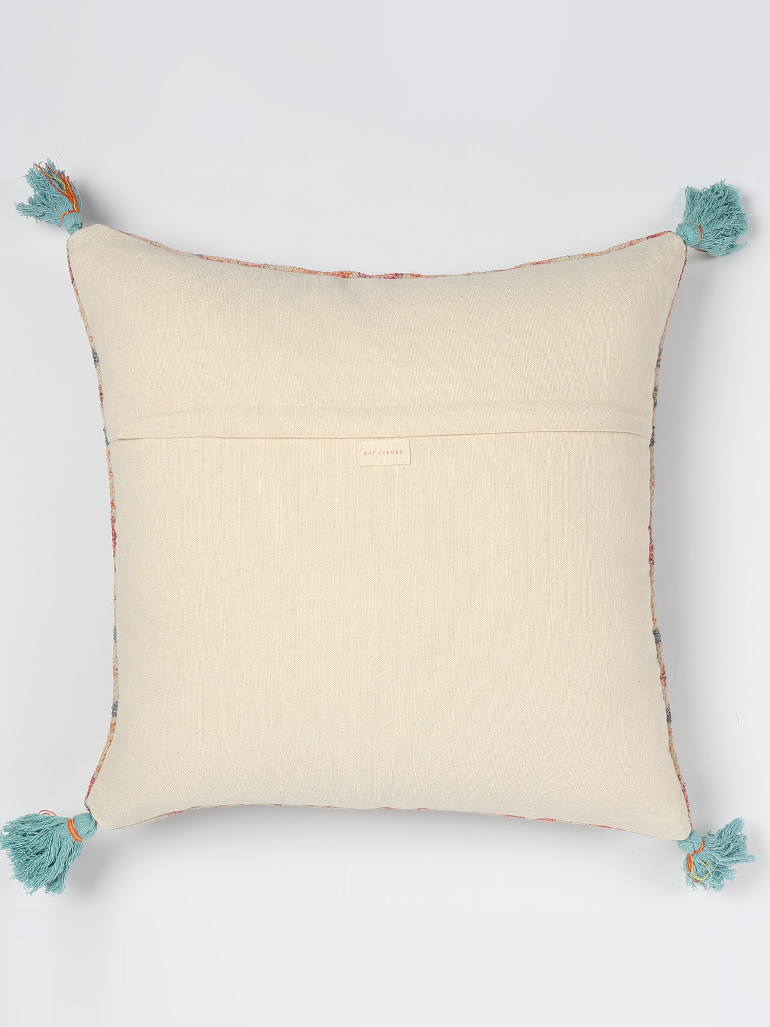 Azalea Block-Printed Square Cushion Cover