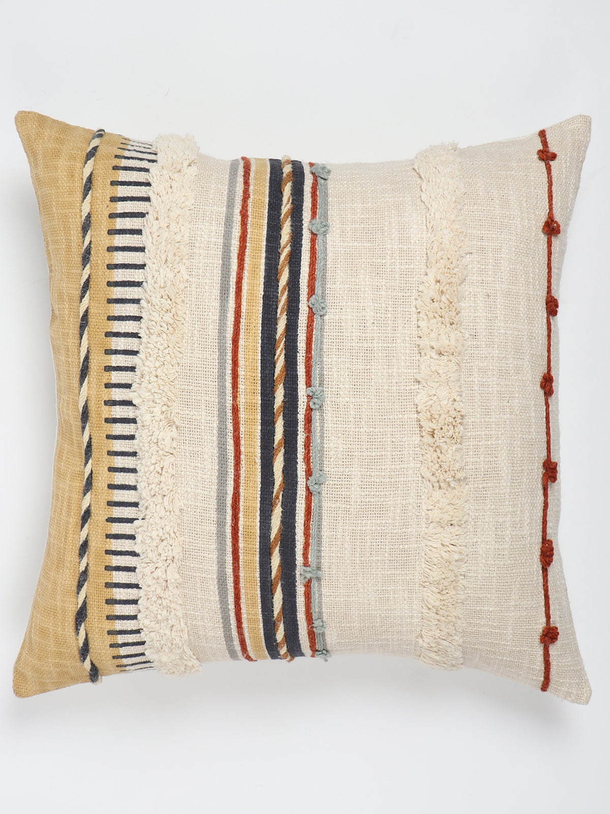 Chione Hand-Embroidered Square Cushion Cover