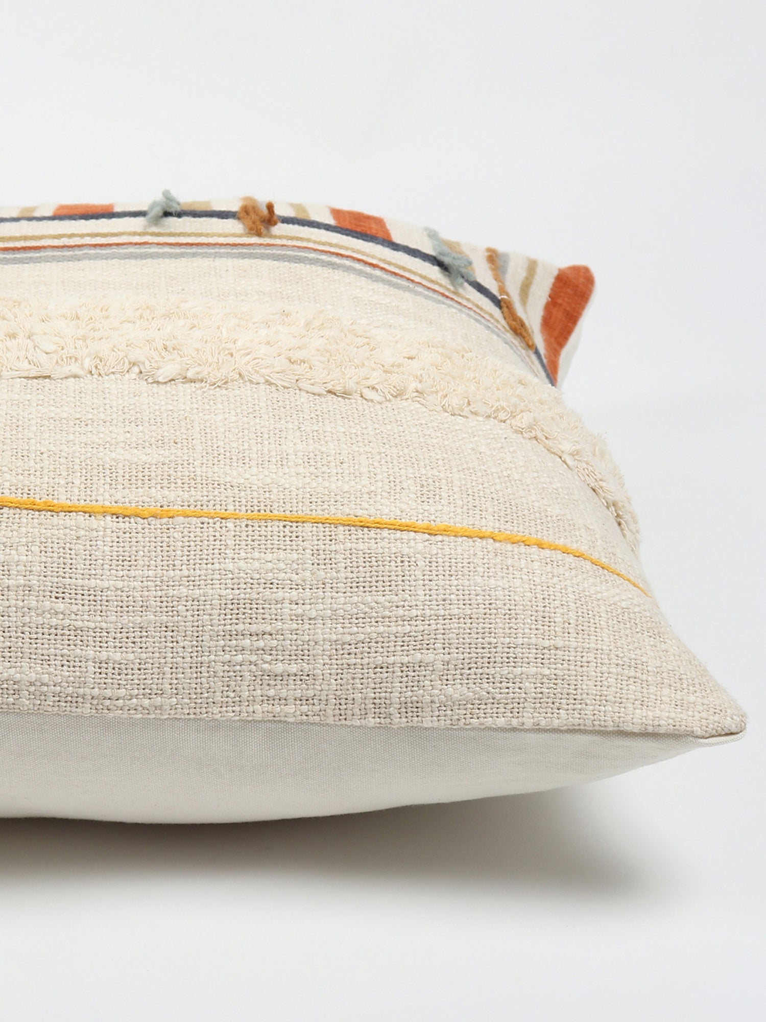 Elektra Printed Tufted Square Cushion Cover