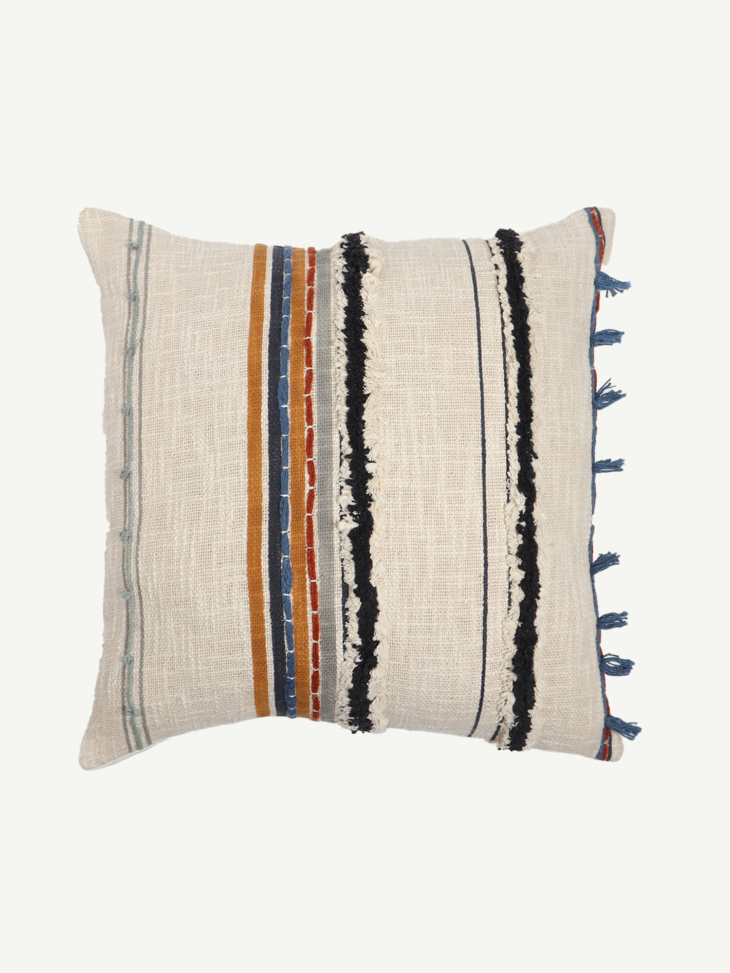 Evanthe Printed Tufted Square Cushion Cover