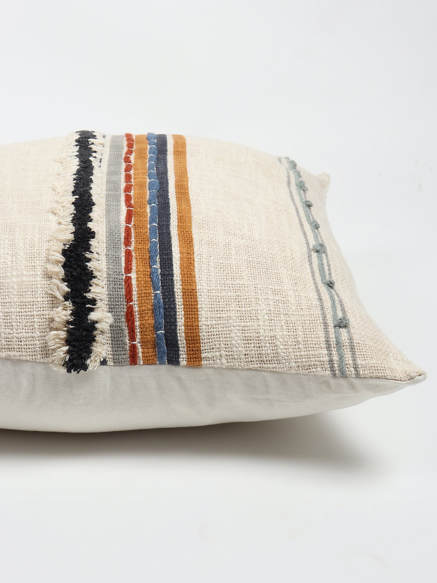 Evanthe Printed Tufted Square Cushion Cover