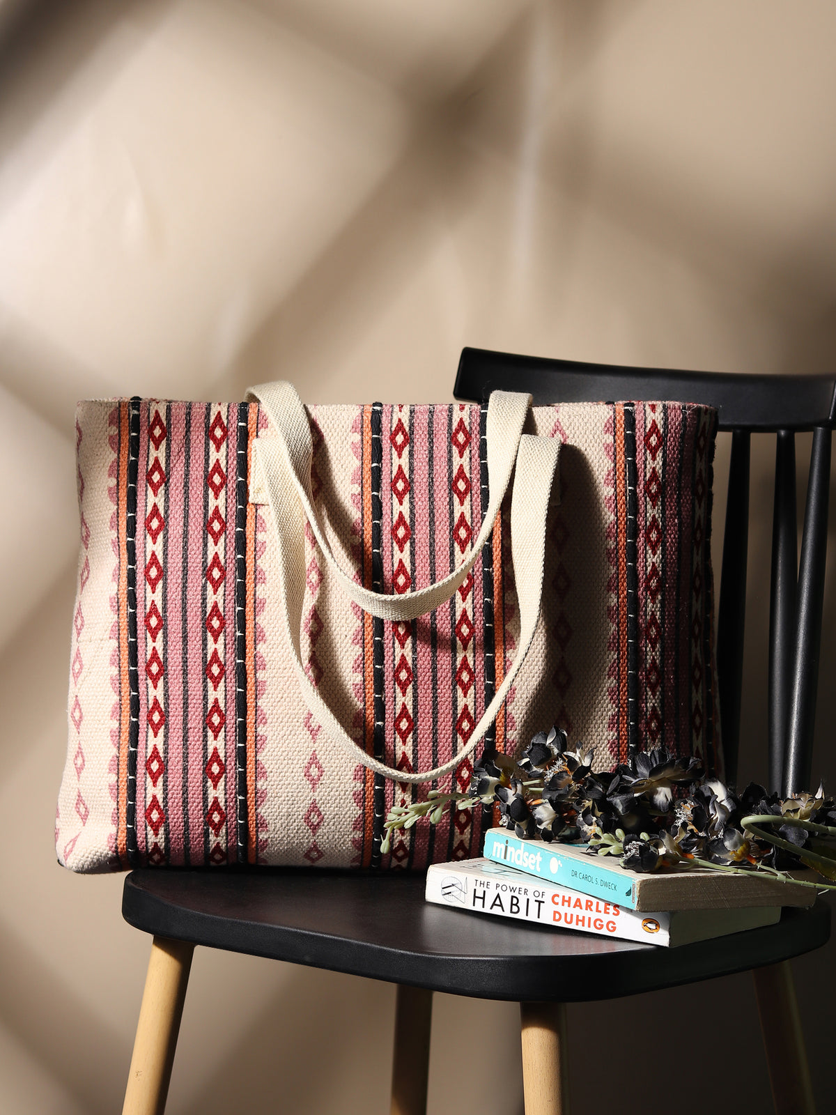Greek cotton tote bag lifestyle — Art Avenue