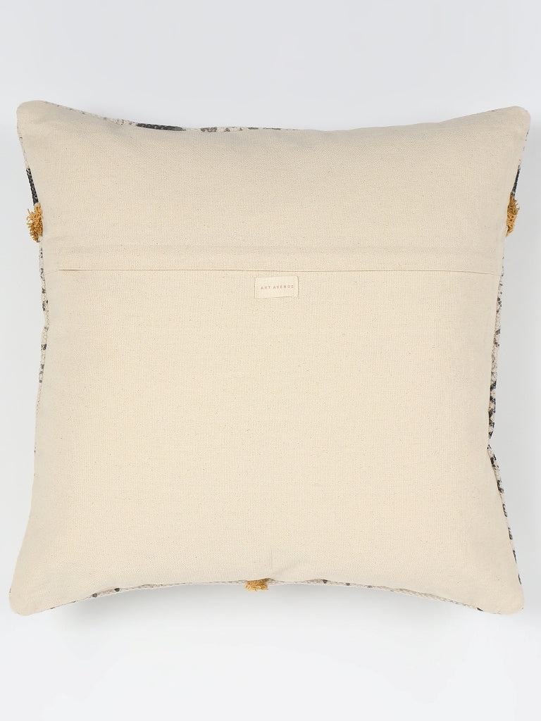Lilith Block-Printed Square Cushion Cover