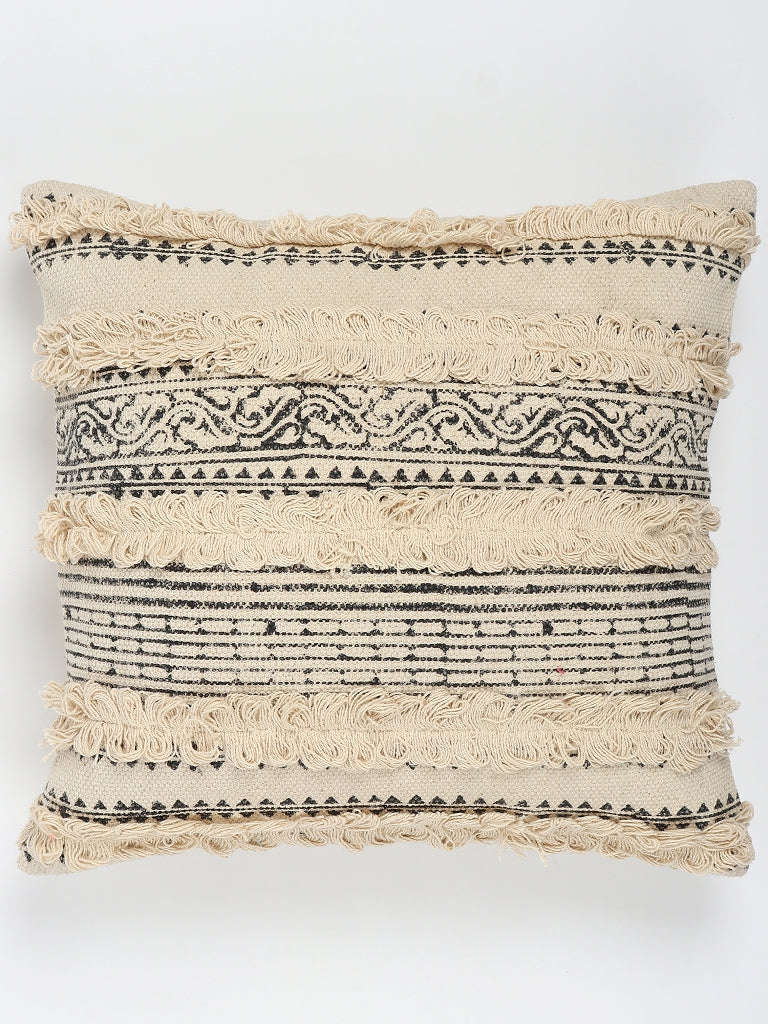 Marte Block-Printed Square Cushion Cover