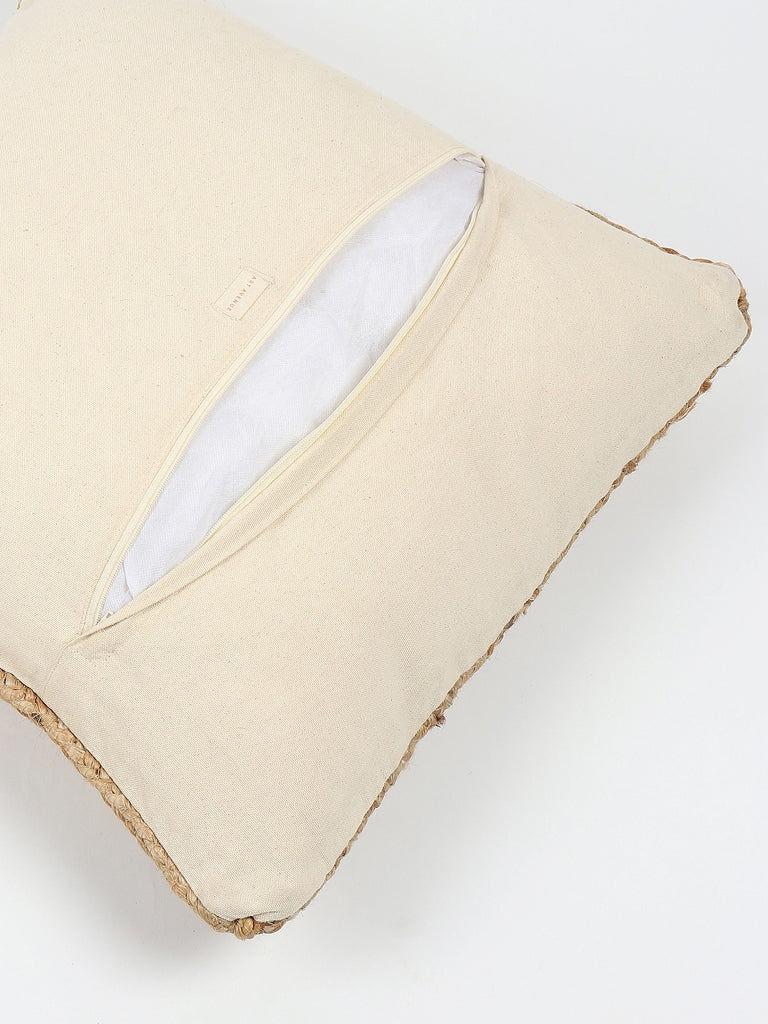 Vata Braided Jute Square Cushion Cover