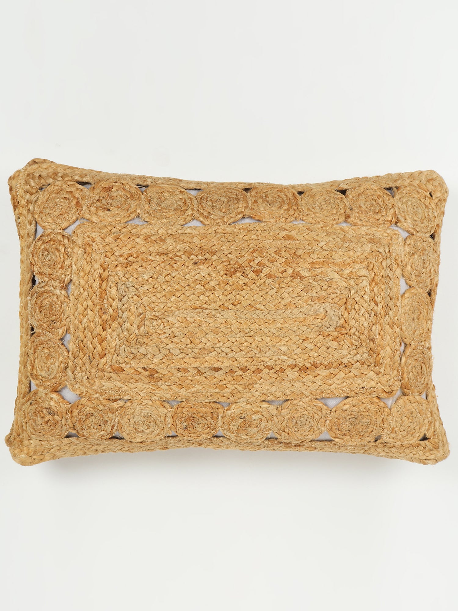 Althaia Braided Jute Lumbar Cushion Cover