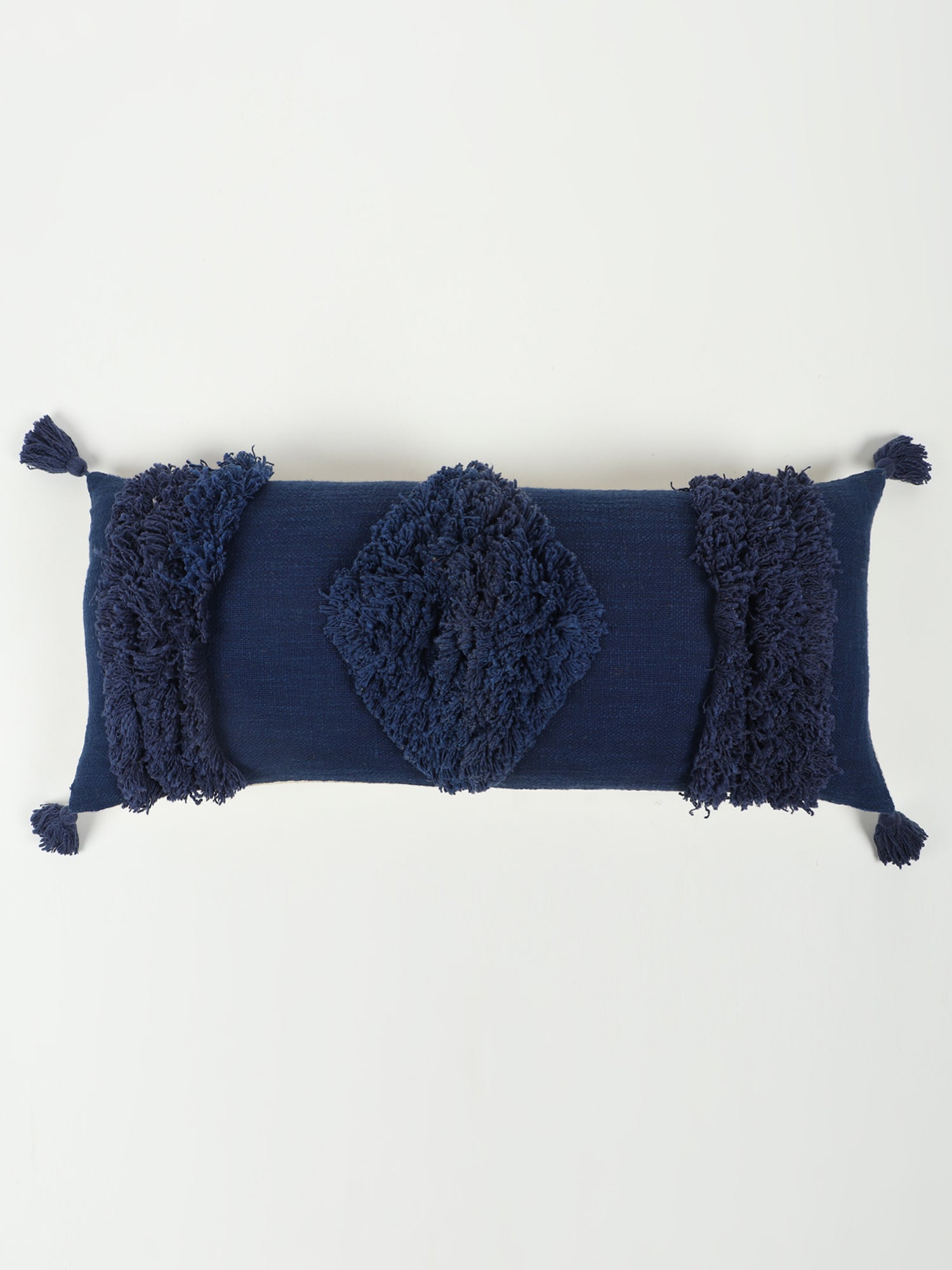 Arke Tufted Shaggy Lumbar Cushion Cover