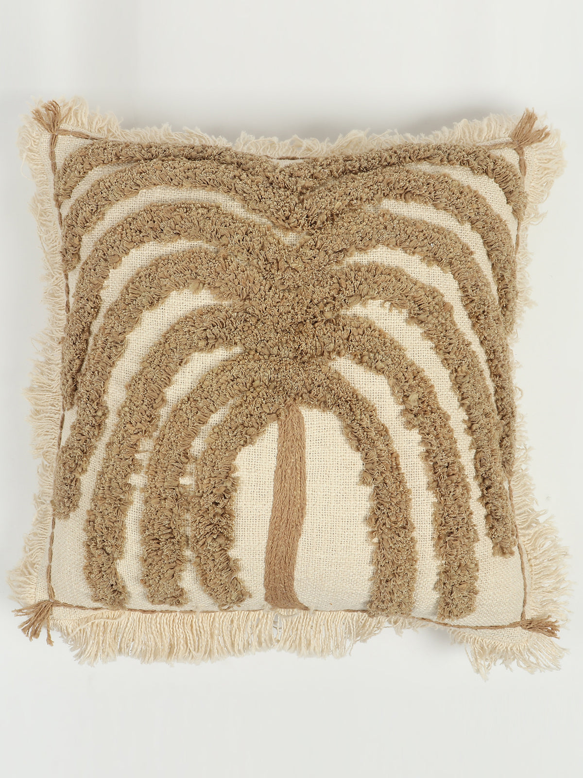 Palm Spring Tufted Square Cushion Cover