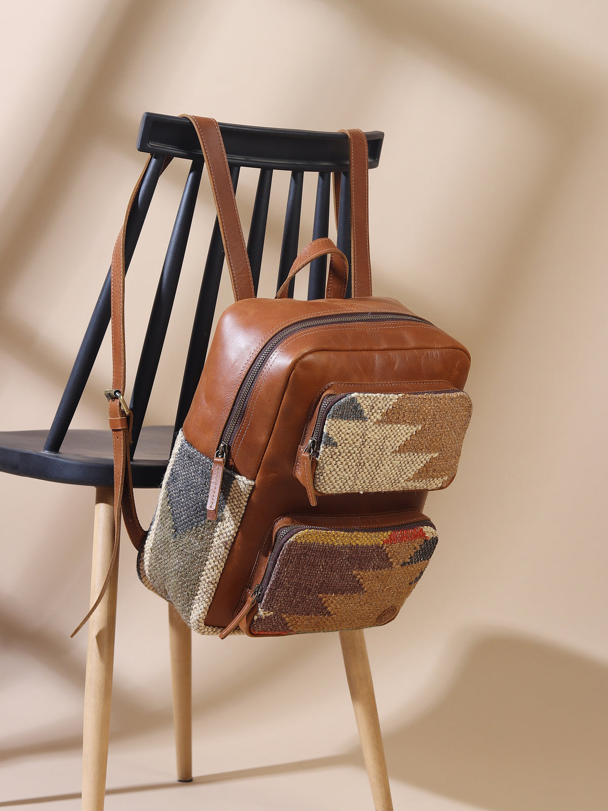 Sabre backpack kilim textile detail — Art Avenue