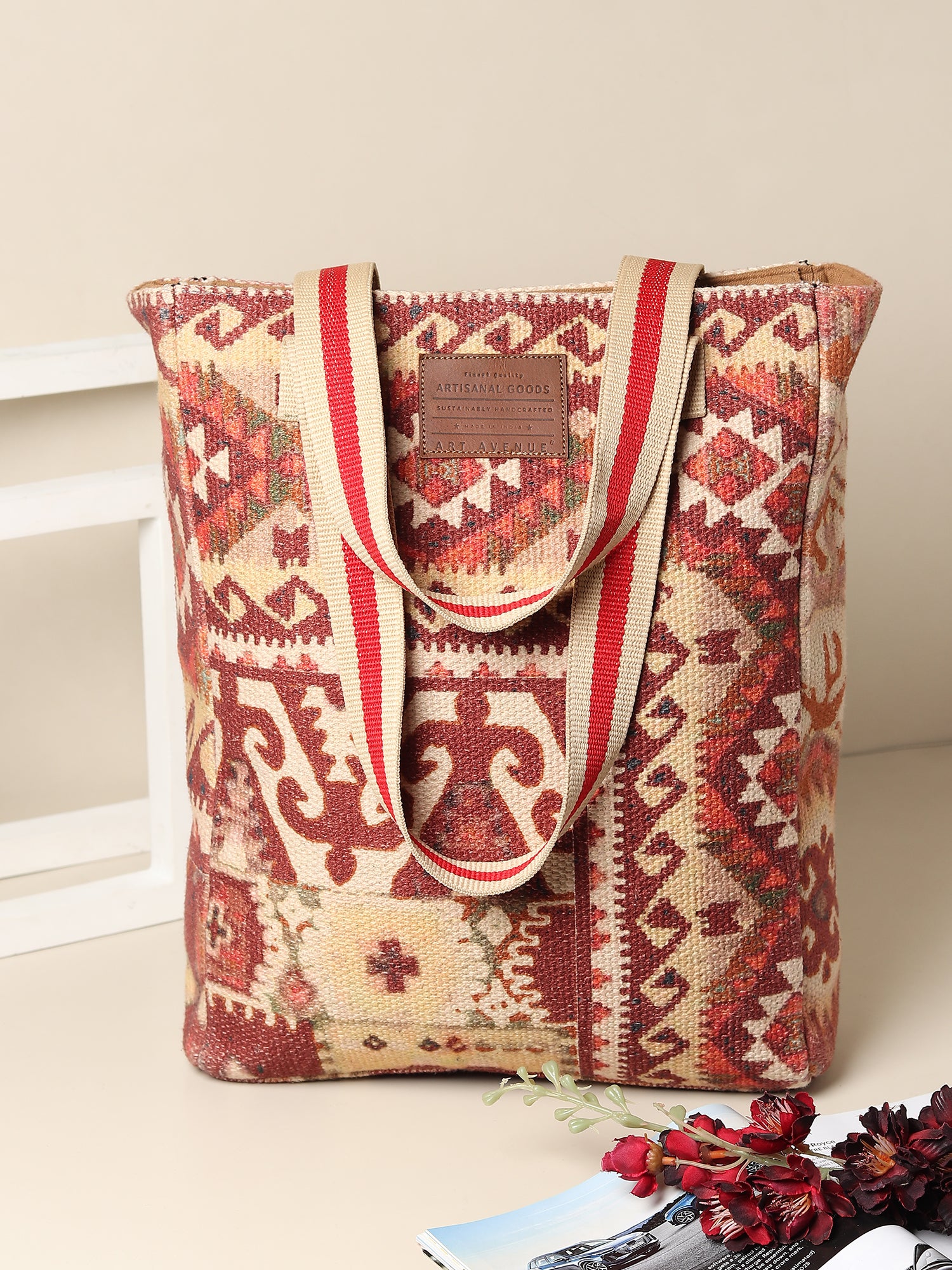 Coutivana tote bag embroidery detail — Art Avenue