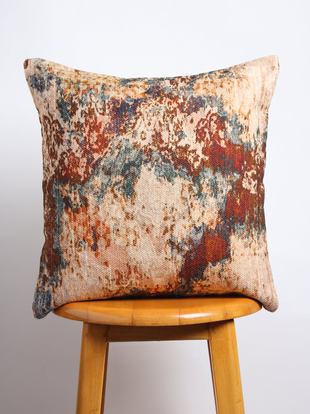 Cerere Block-Printed Square Cushion Cover